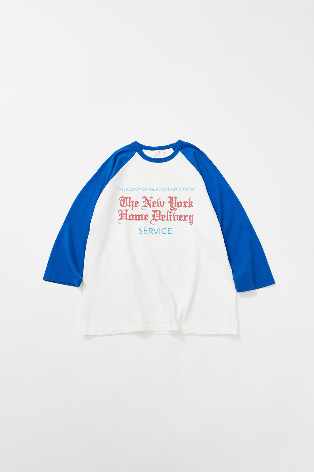 "Local Delivery" ラグラン七部袖Tee
