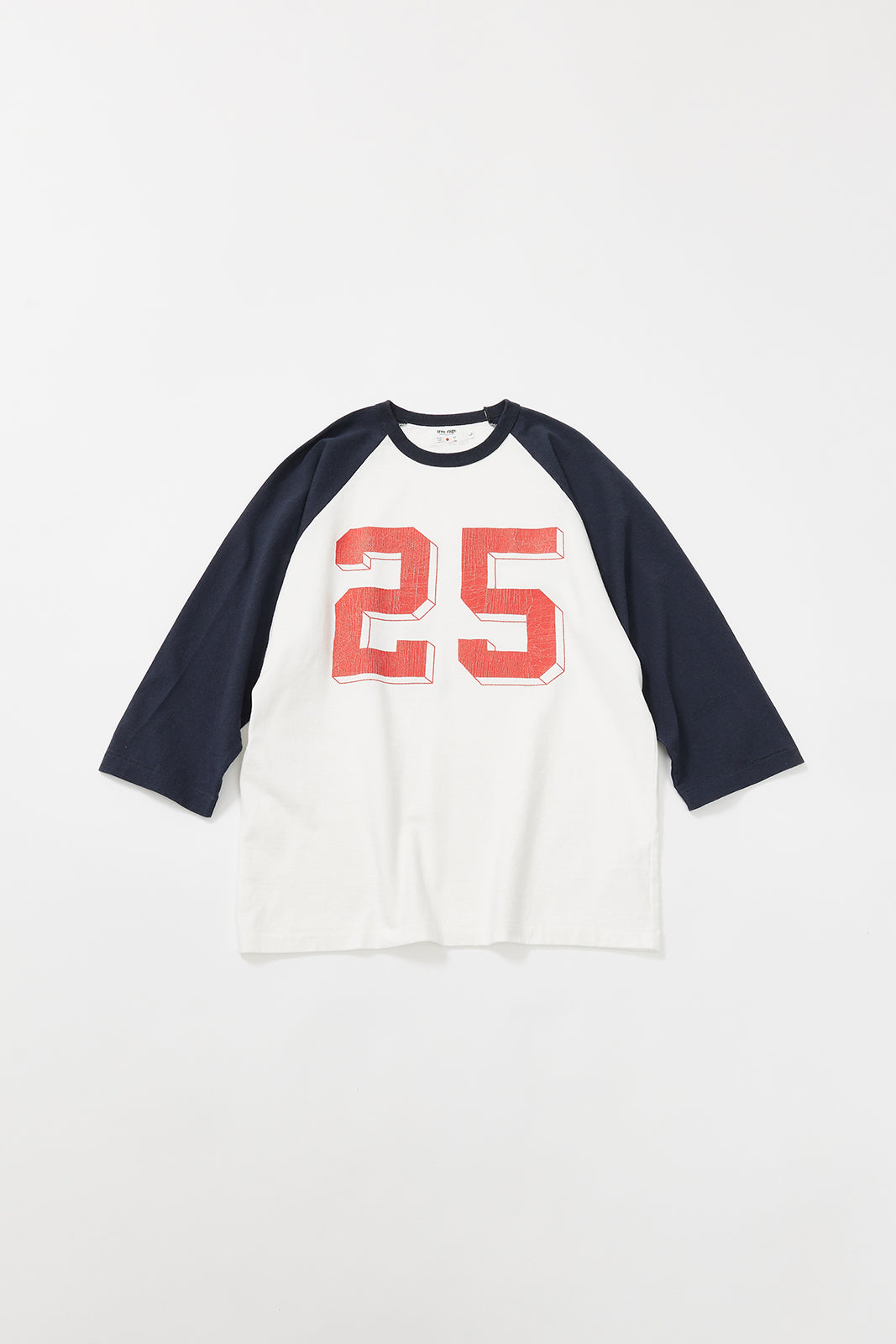 "No.25" ラグラン七部袖Tee