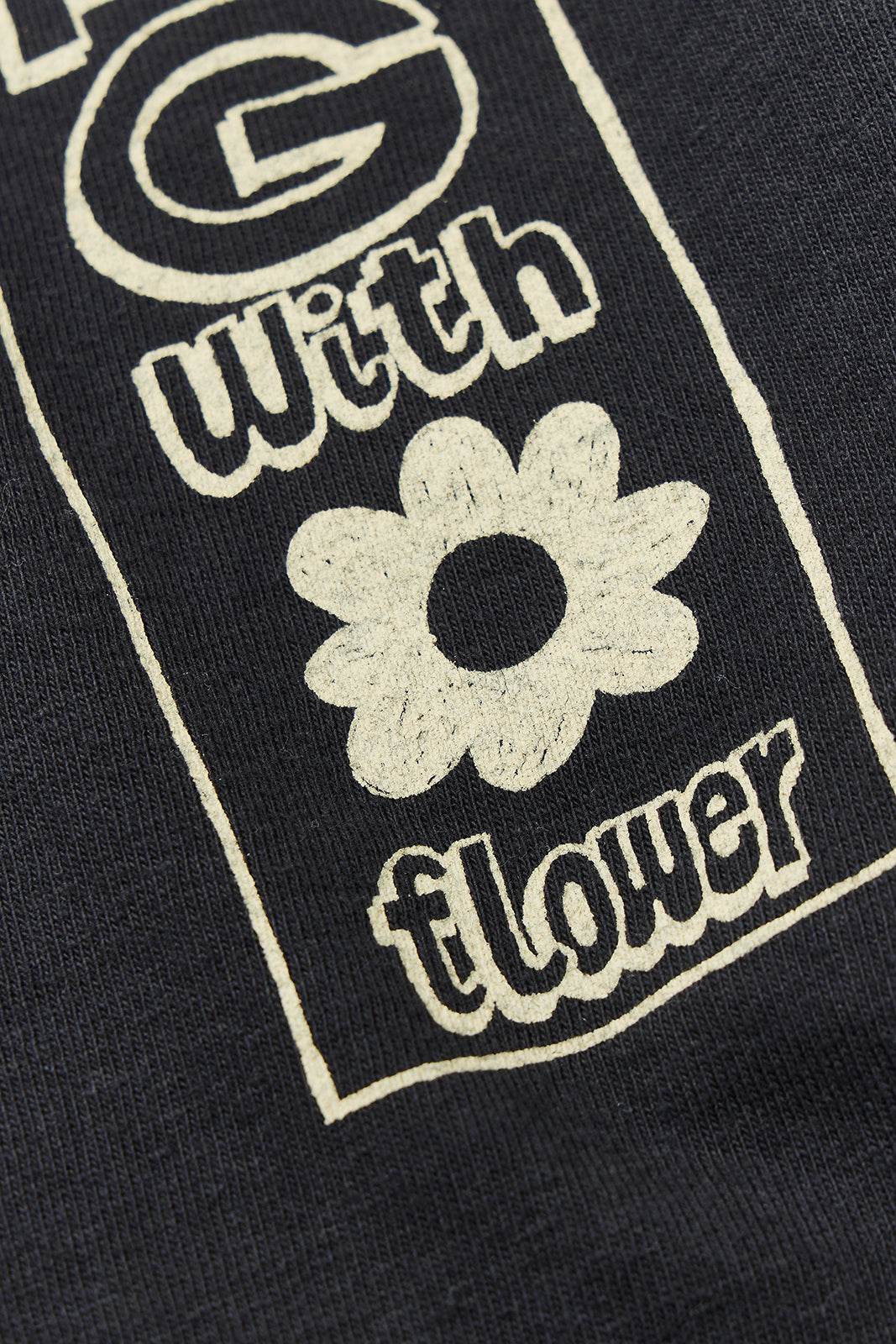 "Tag With Flower" リサイクルコットン長袖Tee