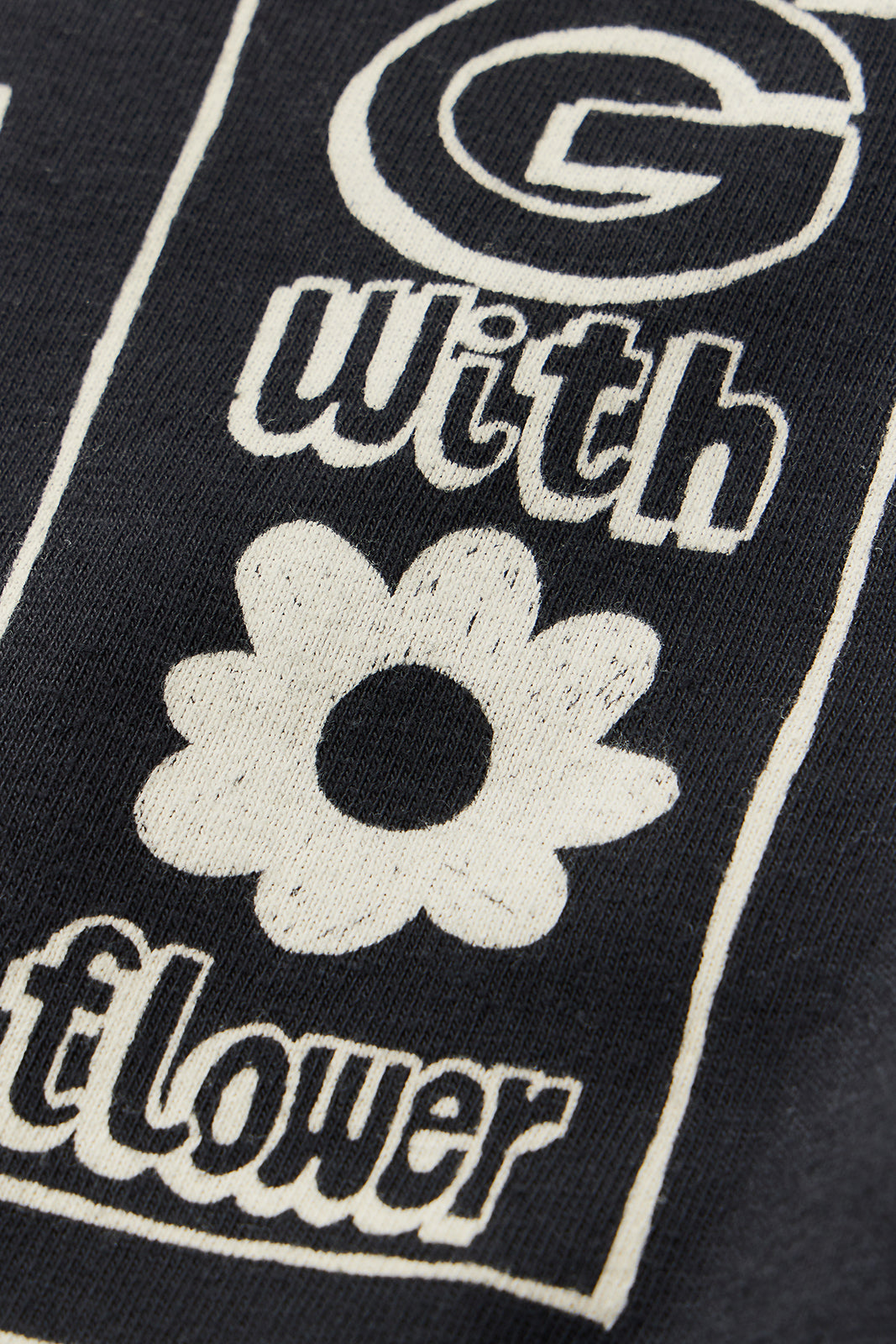 "Tag With Flower" リサイクルコットン長袖Tee