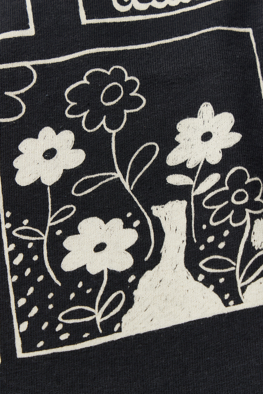 "Tag With Flower" リサイクルコットン長袖Tee