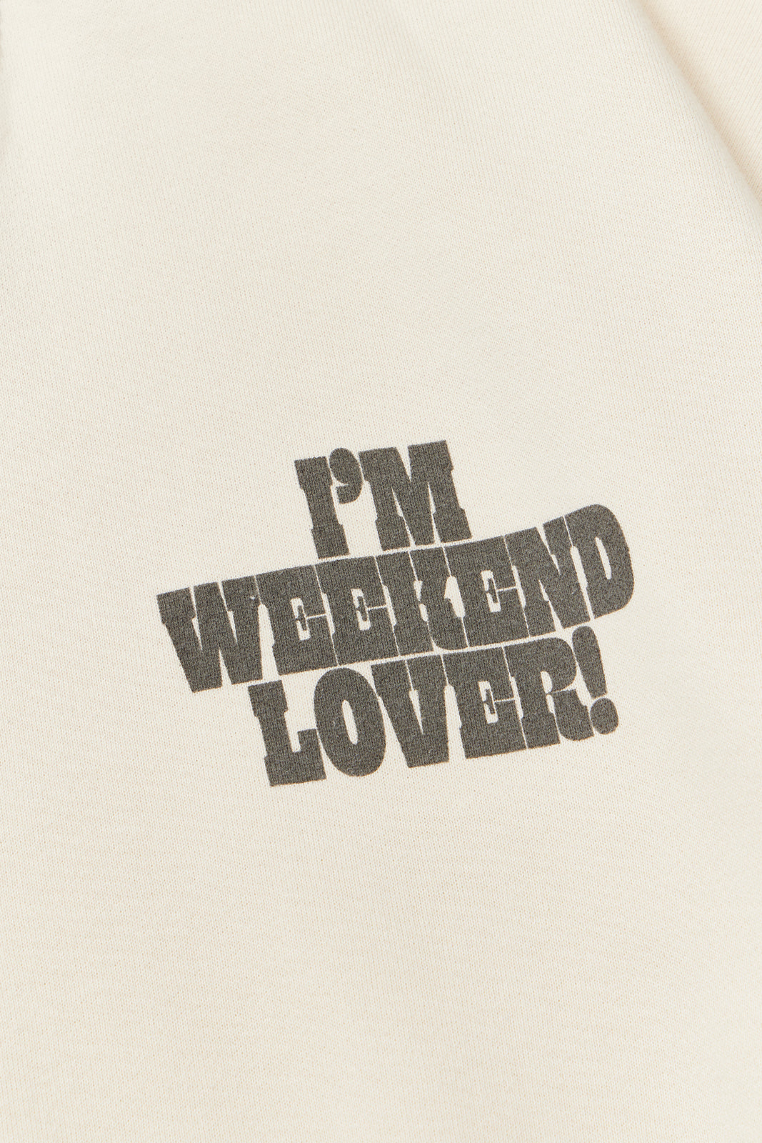 "WEEKEND" リンガークラシッククルースウェット