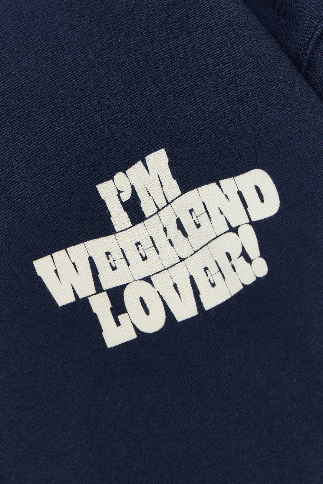"WEEKEND" リンガークラシッククルースウェット