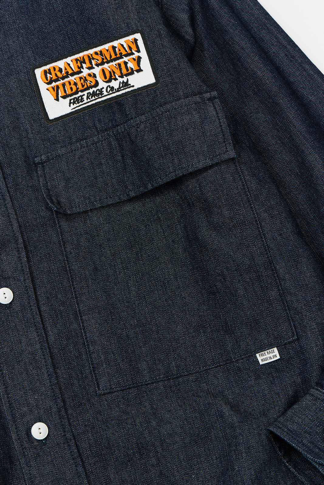 【先行予約限定】"CRAFTSMAN VIBES ONLY" 10ozデニムCPOシャツ