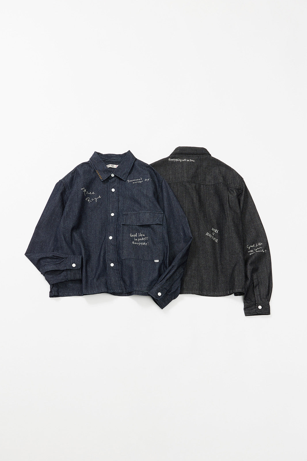 "10oz DENIM" CPOシャツ -Hand Paint-/CRAFTSMAN VIBES ONLY