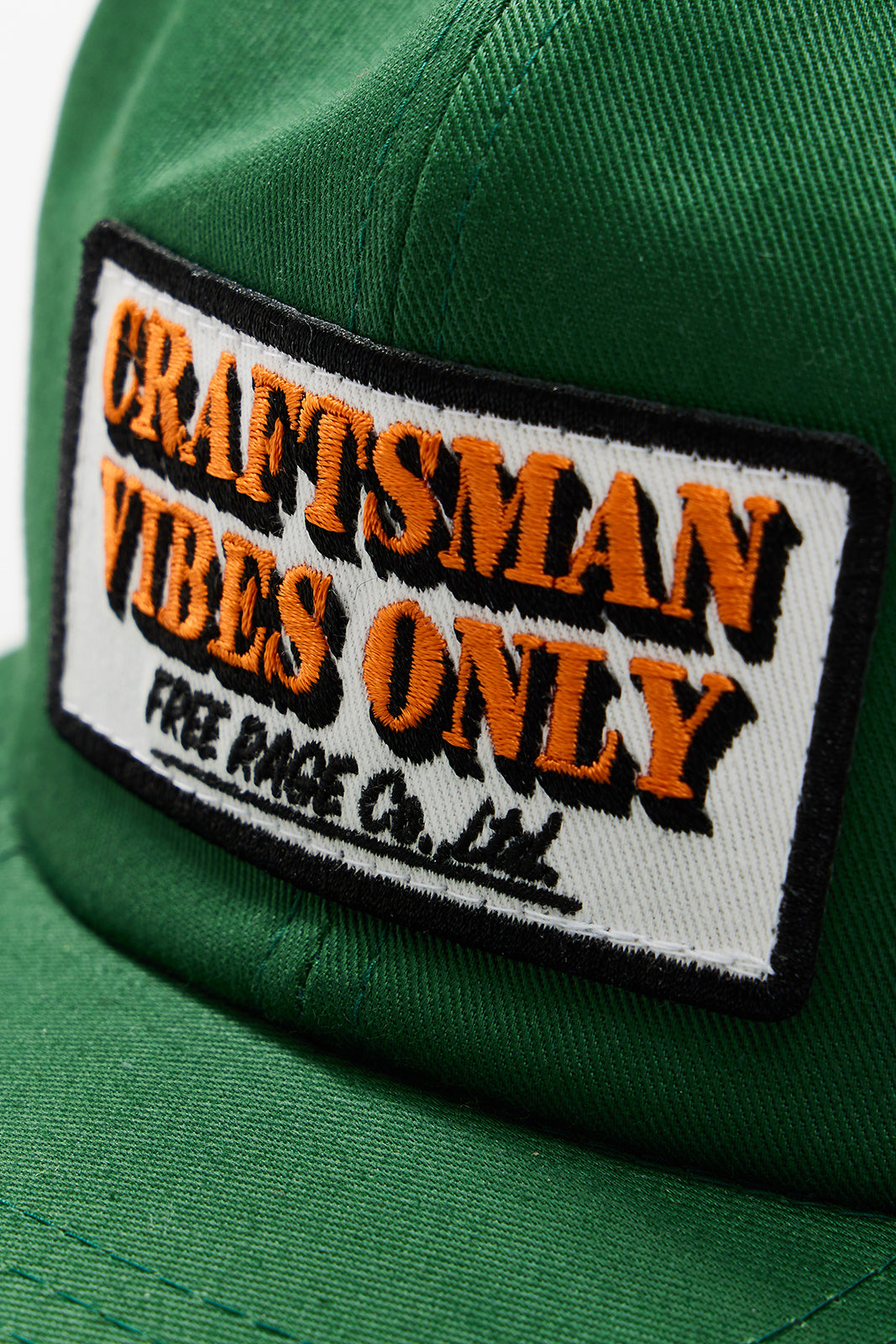 "CRAFTSMAN VIBES ONLY" 6パネルキャップ