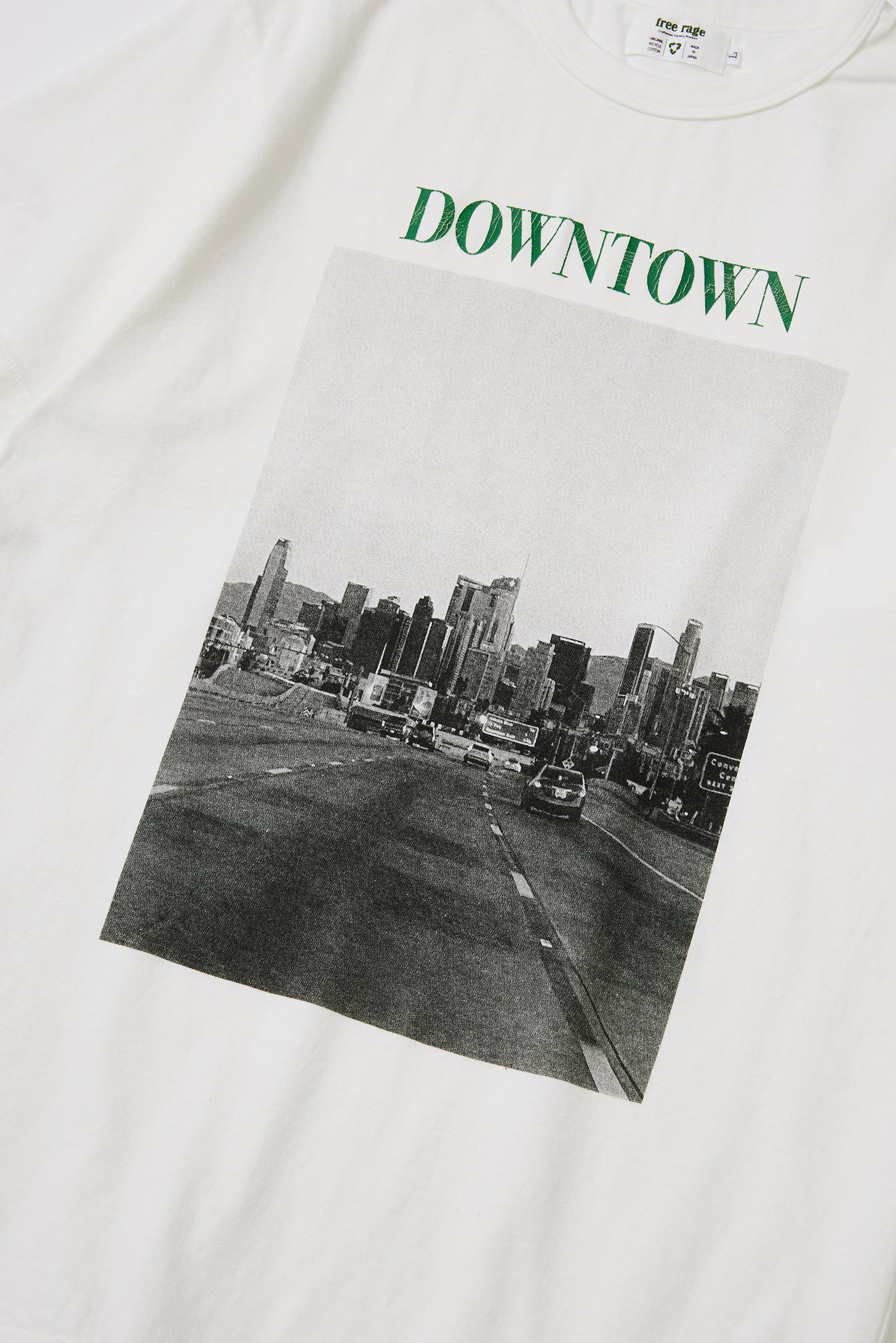 "DOWNTOWN" リサイクルコットンTee