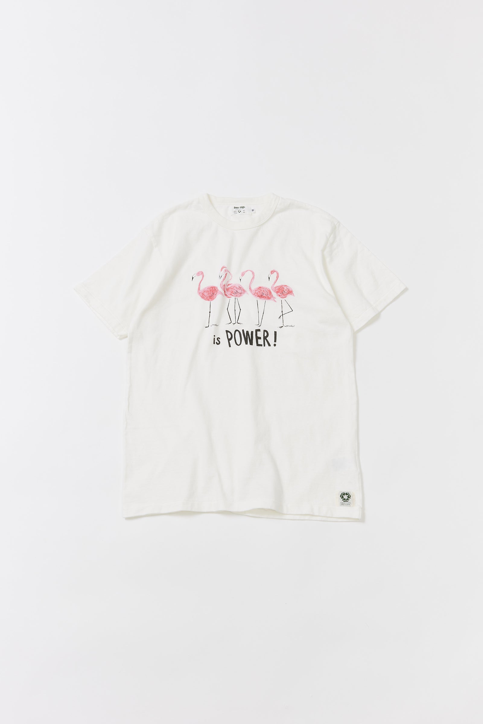 "Love is Power" リサイクルコットンTee