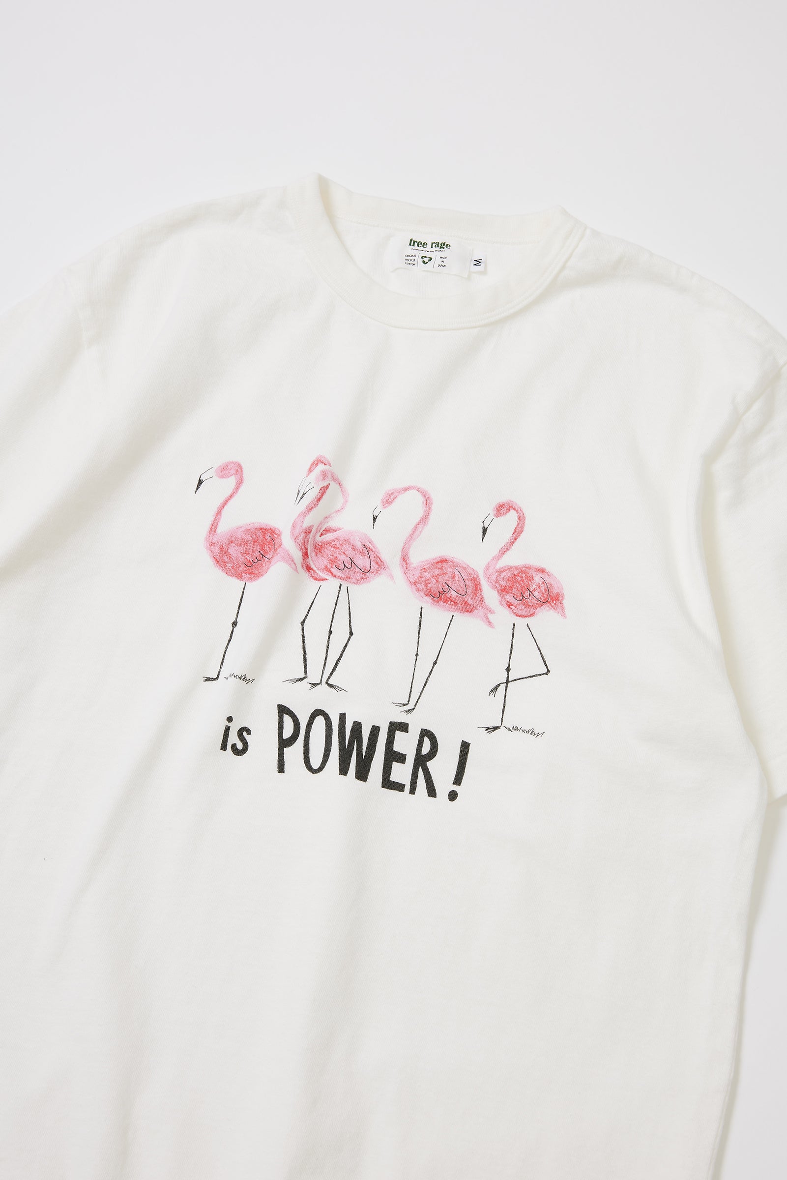 "Love is Power" リサイクルコットンTee
