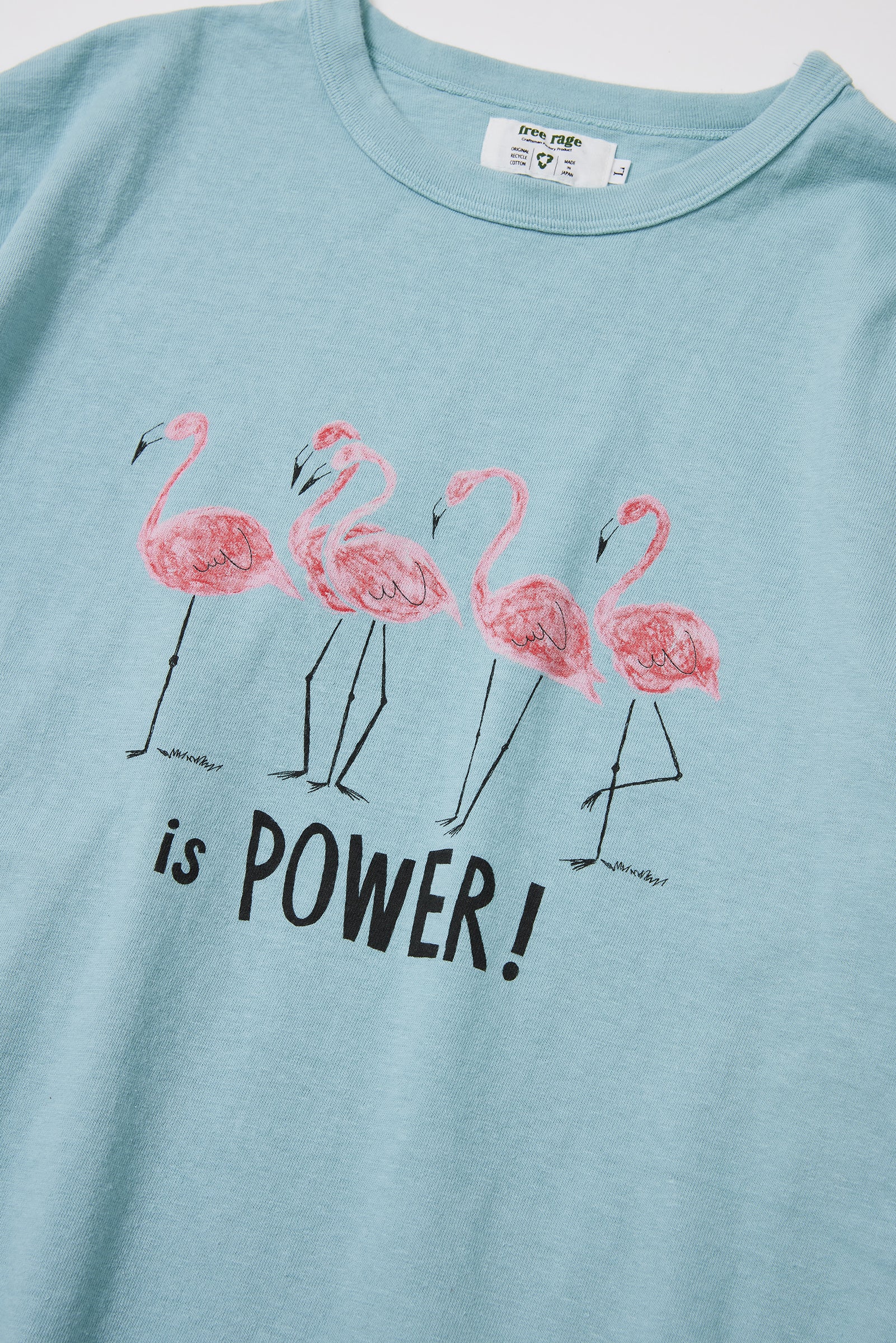 "Love is Power" リサイクルコットンTee