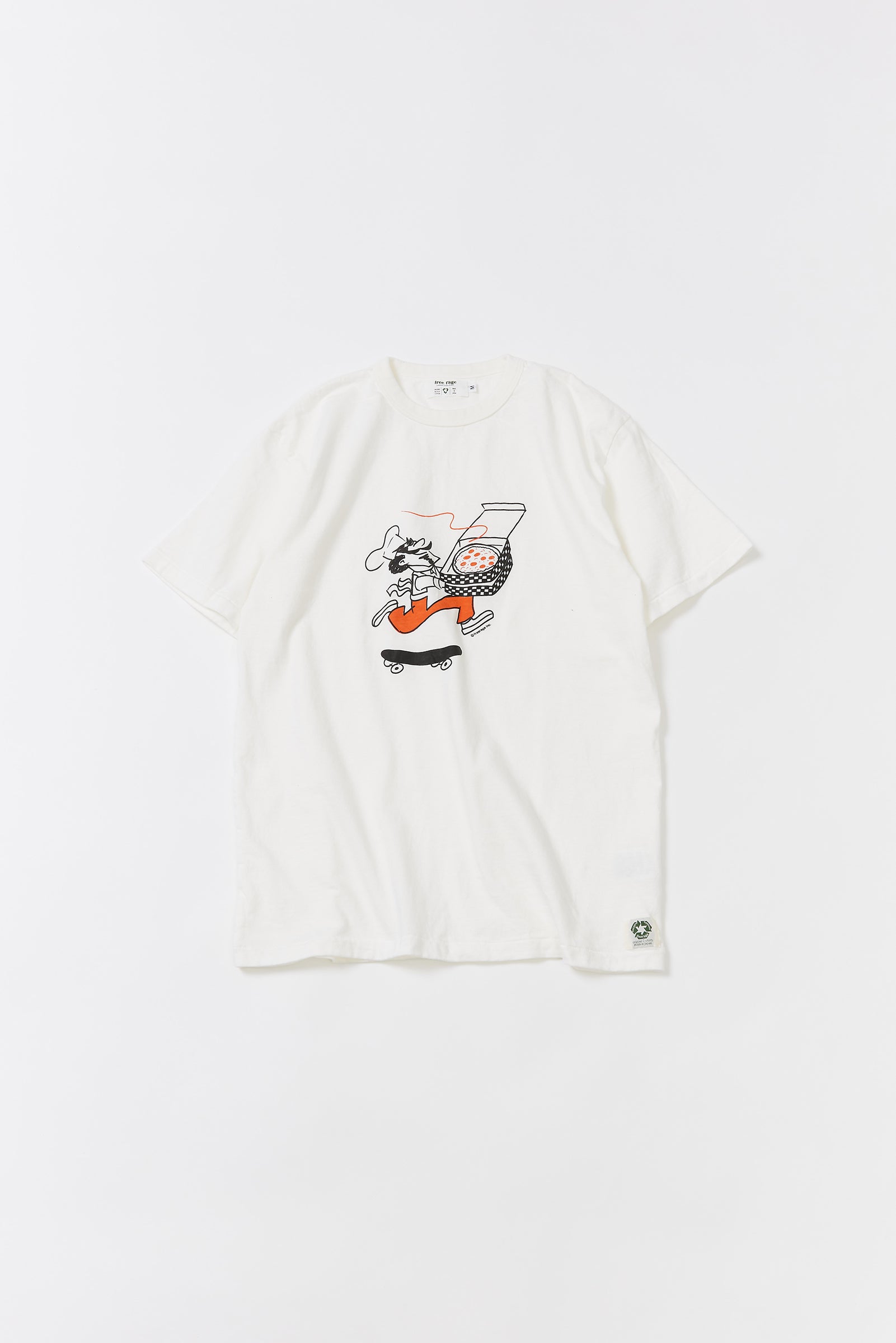 "Delivery Pizza" リサイクルコットンTee