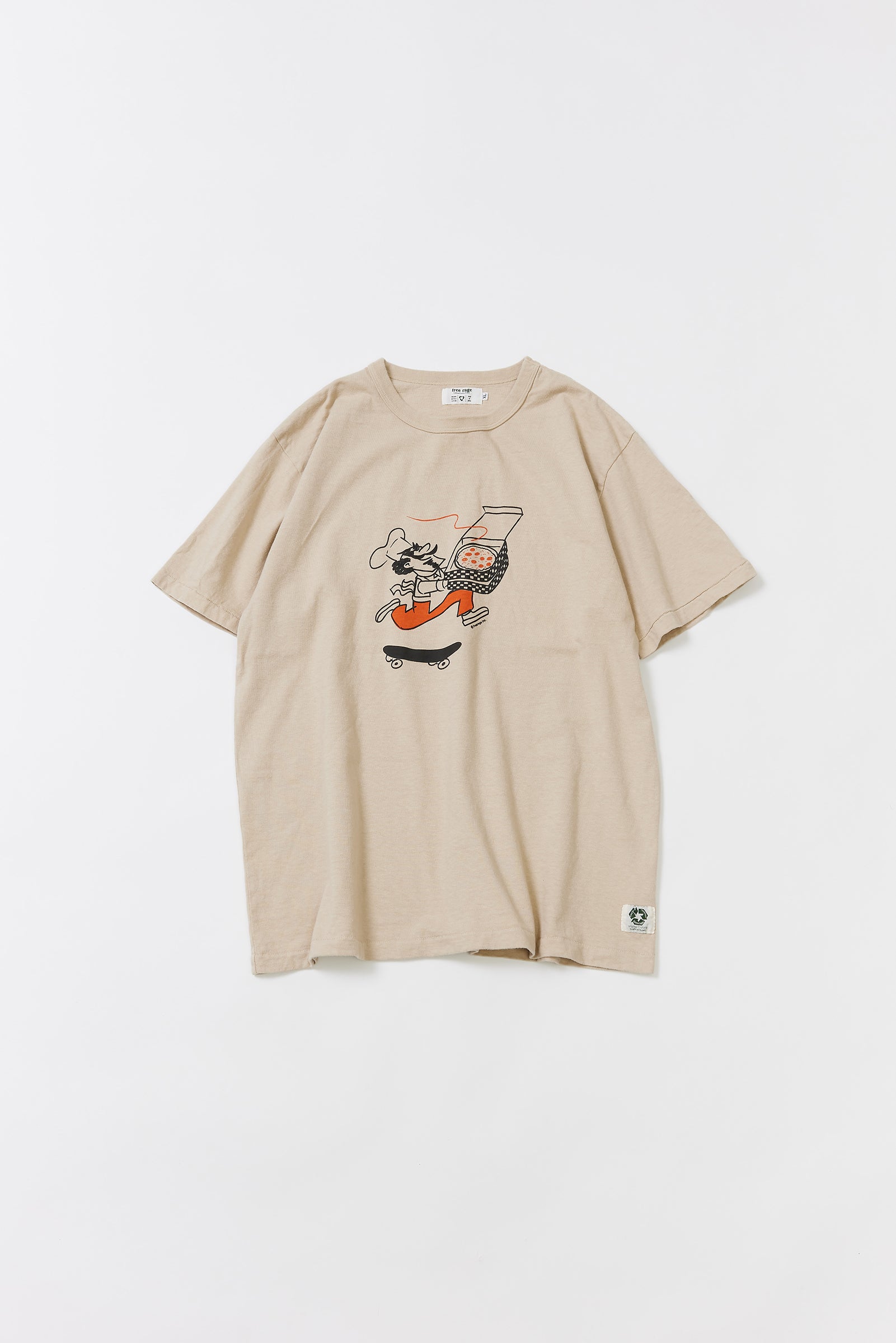 "Delivery Pizza" リサイクルコットンTee
