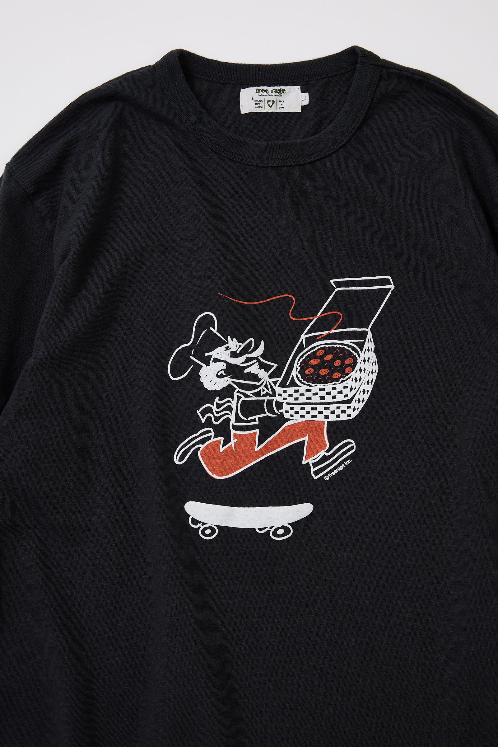 "Delivery Pizza" リサイクルコットンTee