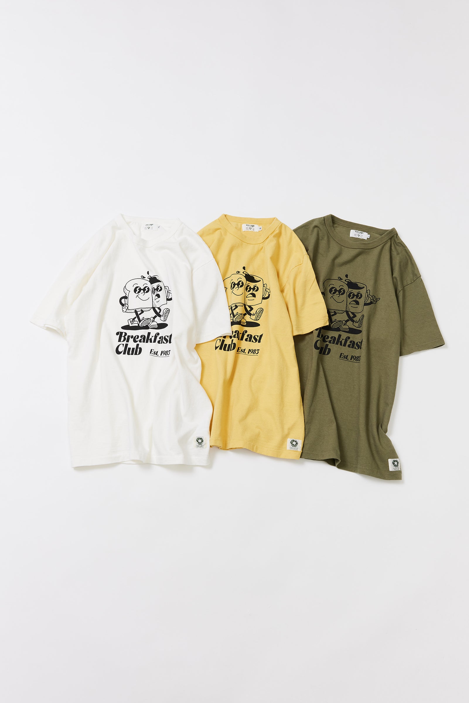 "Breakfast Club" リサイクルコットンTee