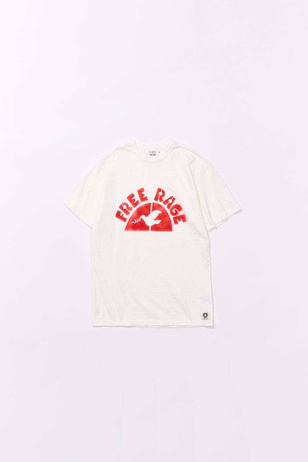 "BRUSH PEACE BIRD" リサイクルコットンTee/ALL WE NEED IS PEACE