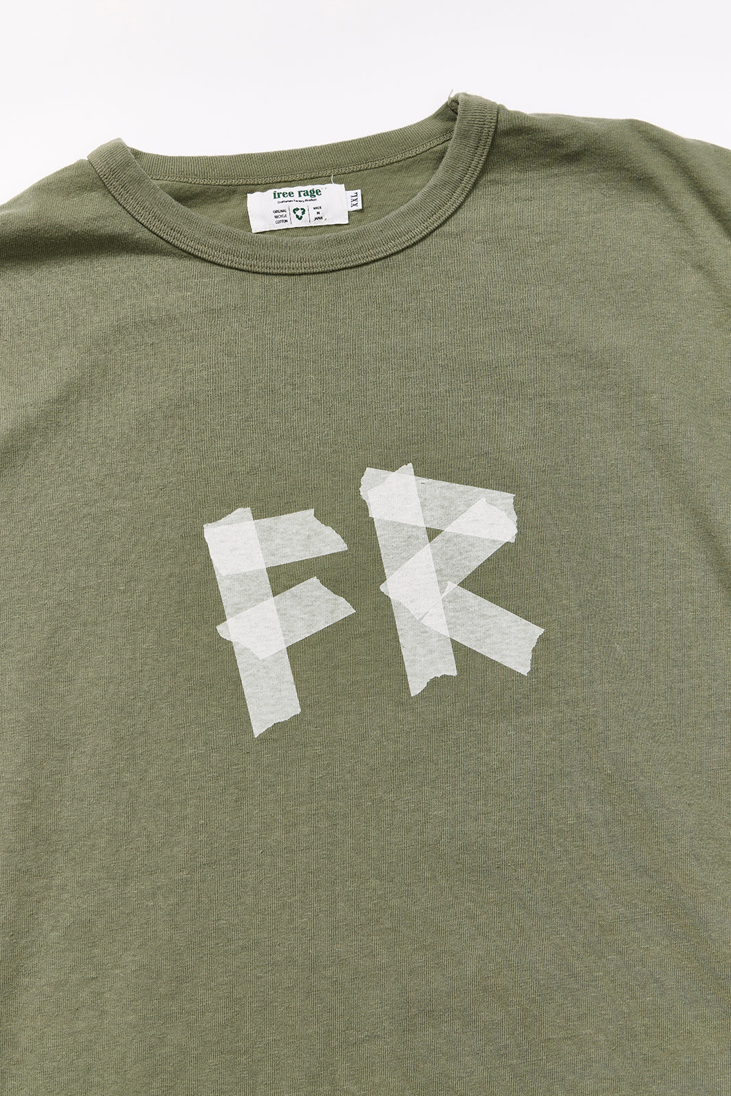 "TAPE PEACE LOGO" リサイクルコットンTee/ALL WE NEED IS PEACE