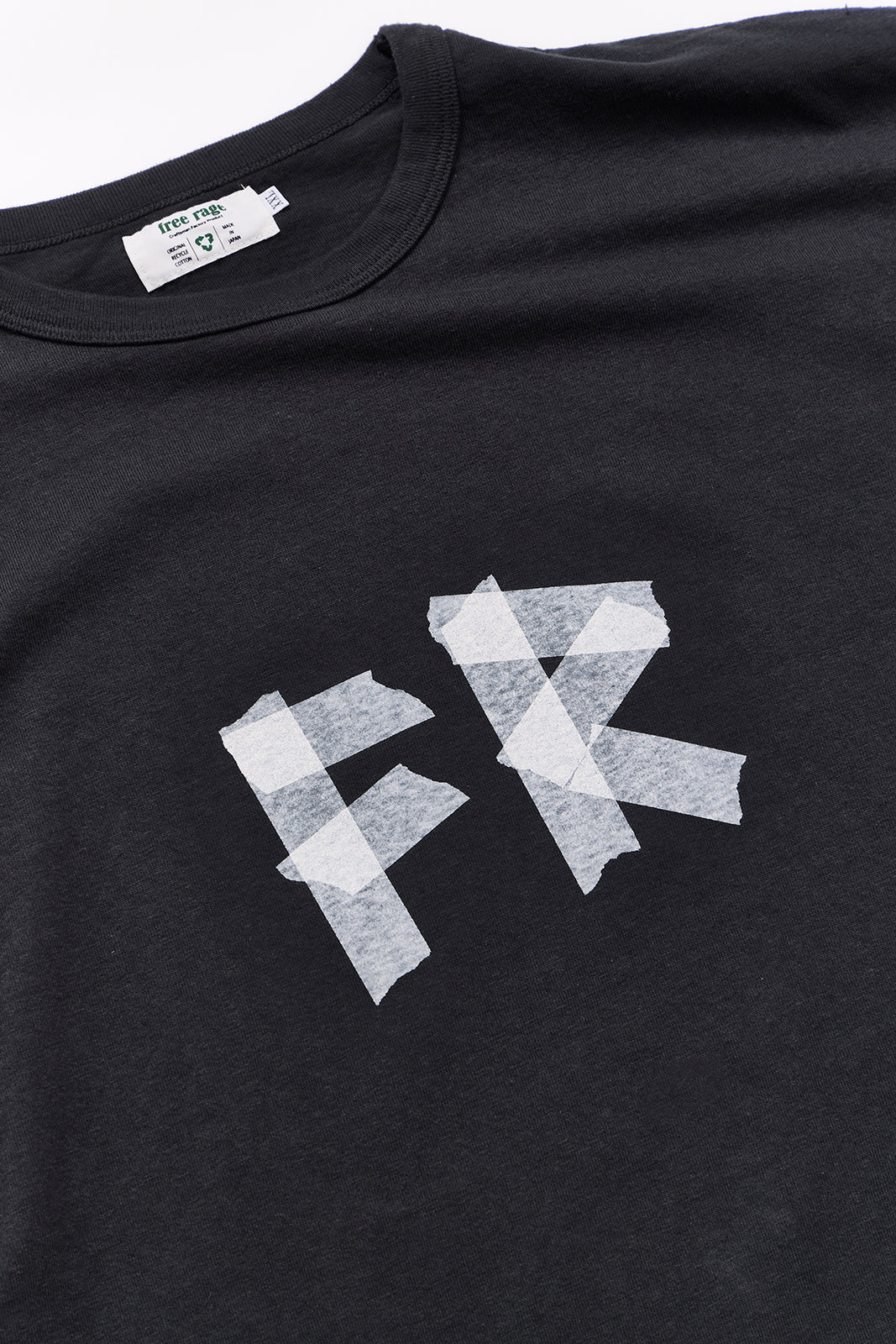 "TAPE PEACE LOGO" リサイクルコットンTee/ALL WE NEED IS PEACE