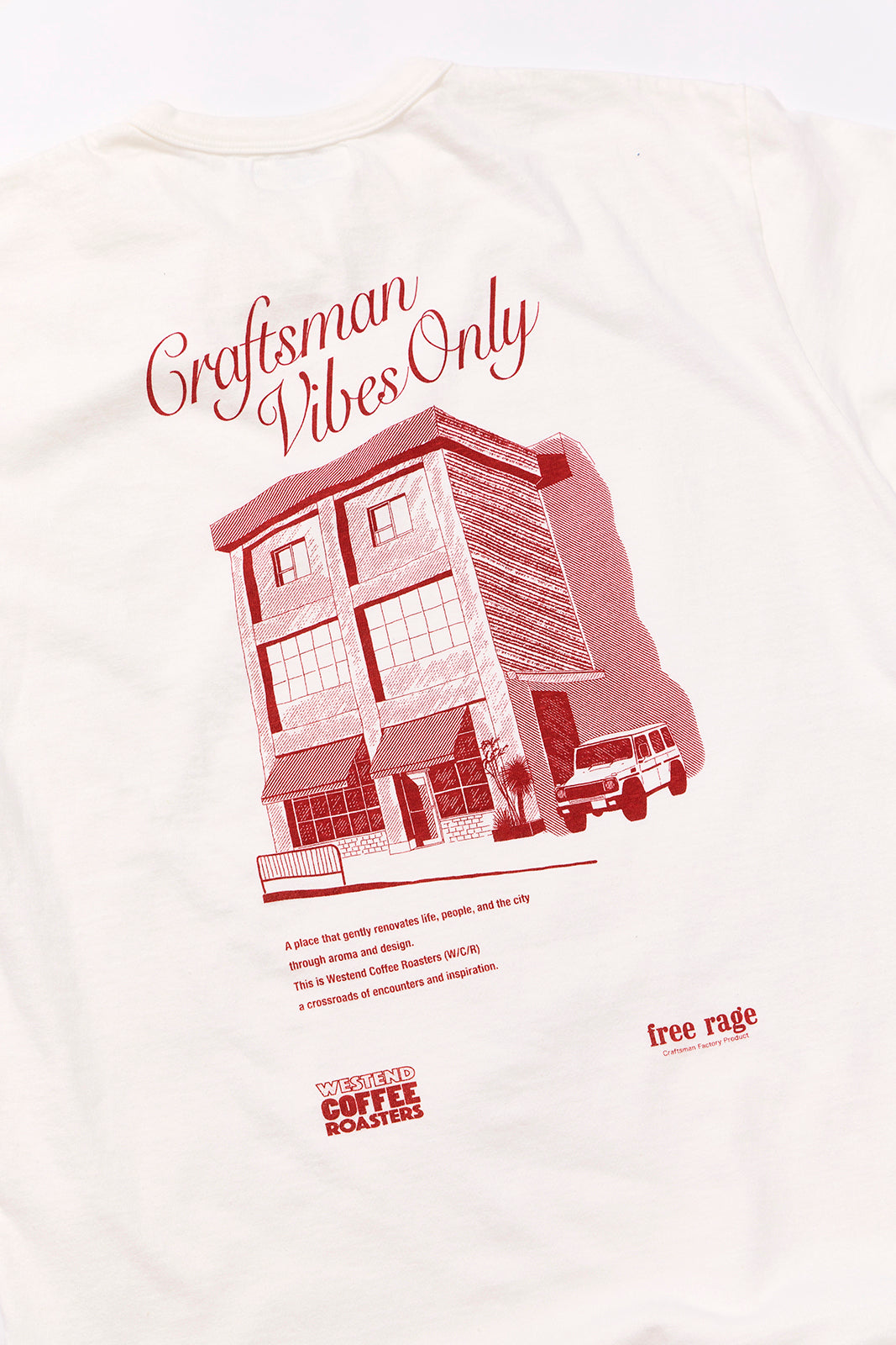 "WESTEND COFFEE ROASTERS" リサイクルコットンTee (Building ver,)