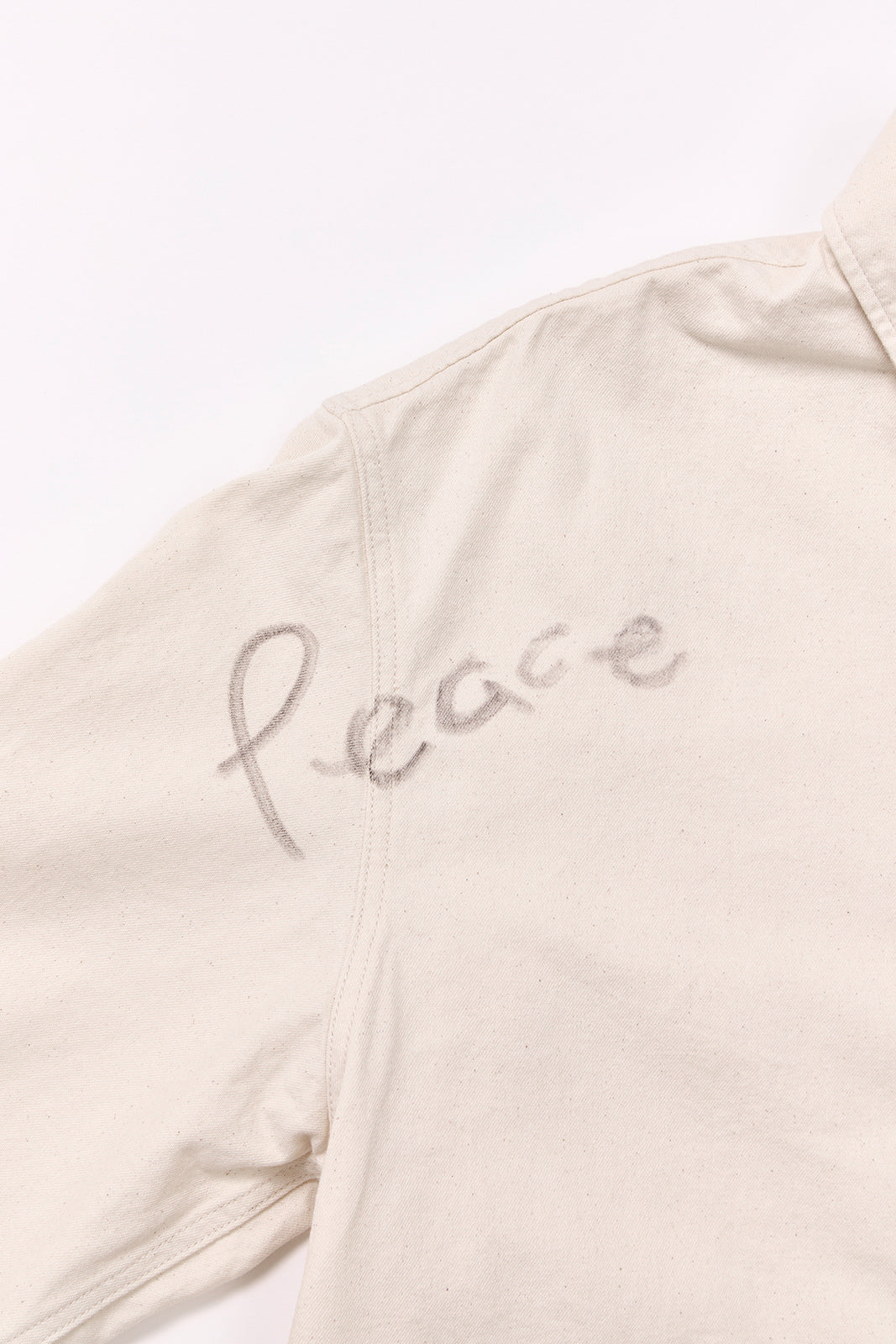 【先行予約商品】"10oz DENIM" CPOシャツ -Hand Paint-/ALL WE NEED IS PEACE