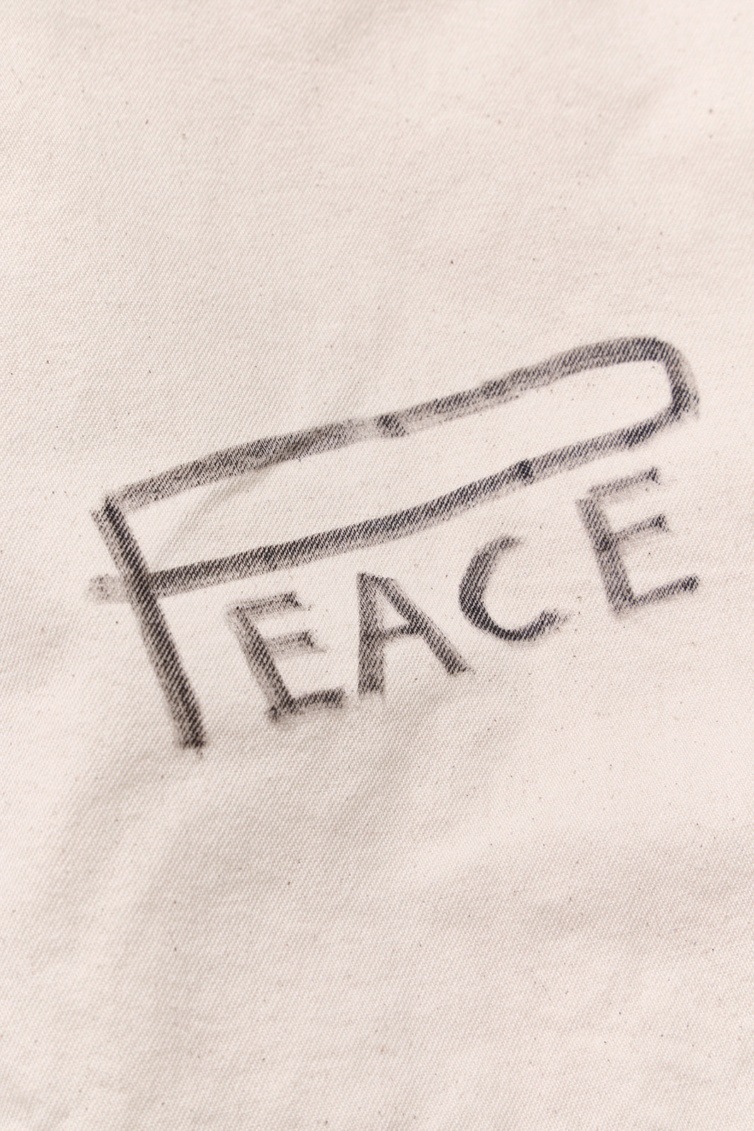 【先行予約商品】"10oz DENIM" CPOシャツ -Hand Paint-/ALL WE NEED IS PEACE