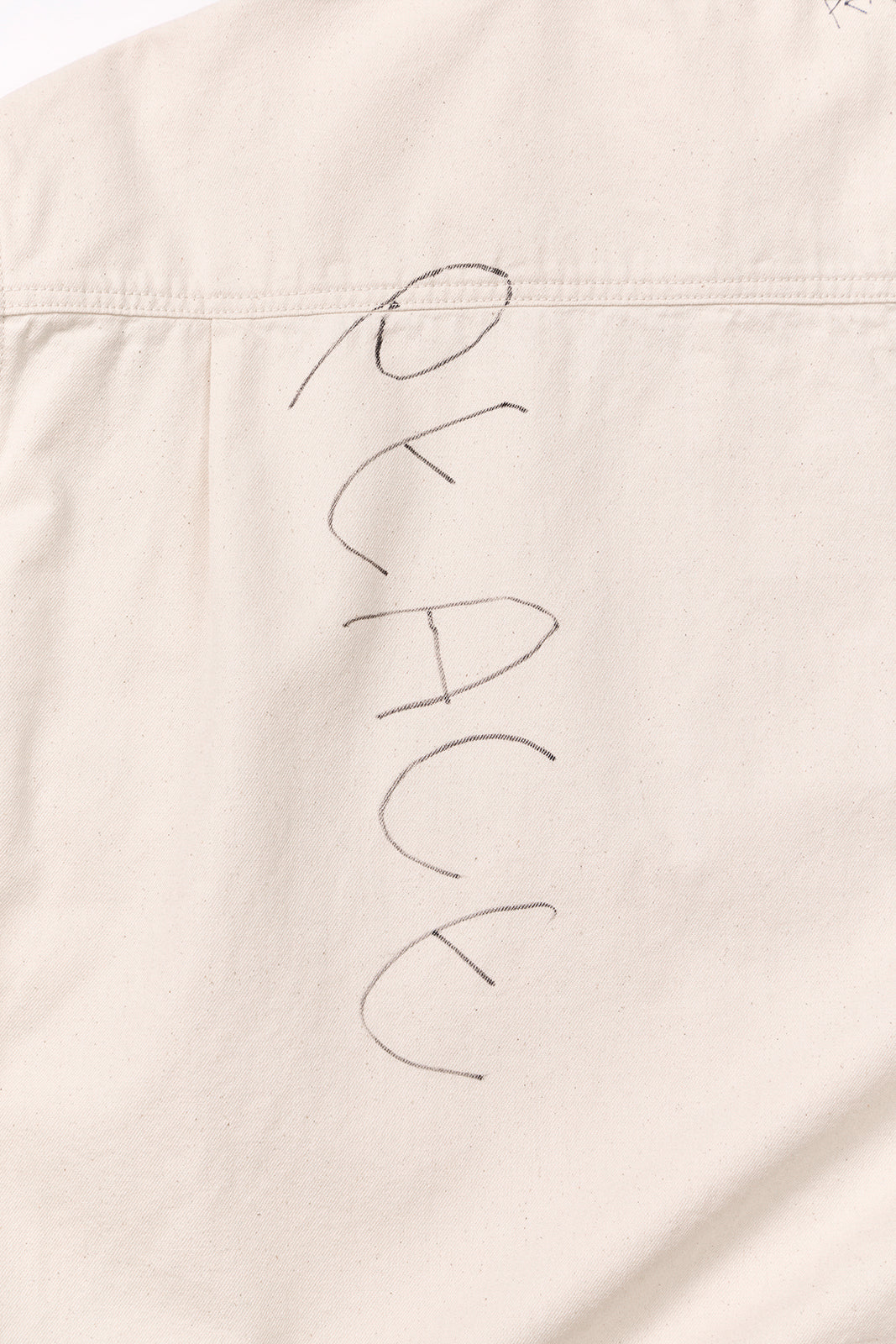 【先行予約商品】"10oz DENIM" CPOシャツ -Hand Paint-/ALL WE NEED IS PEACE