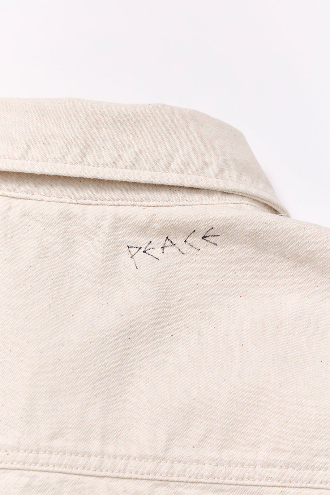 【先行予約商品】"10oz DENIM" CPOシャツ -Hand Paint-/ALL WE NEED IS PEACE