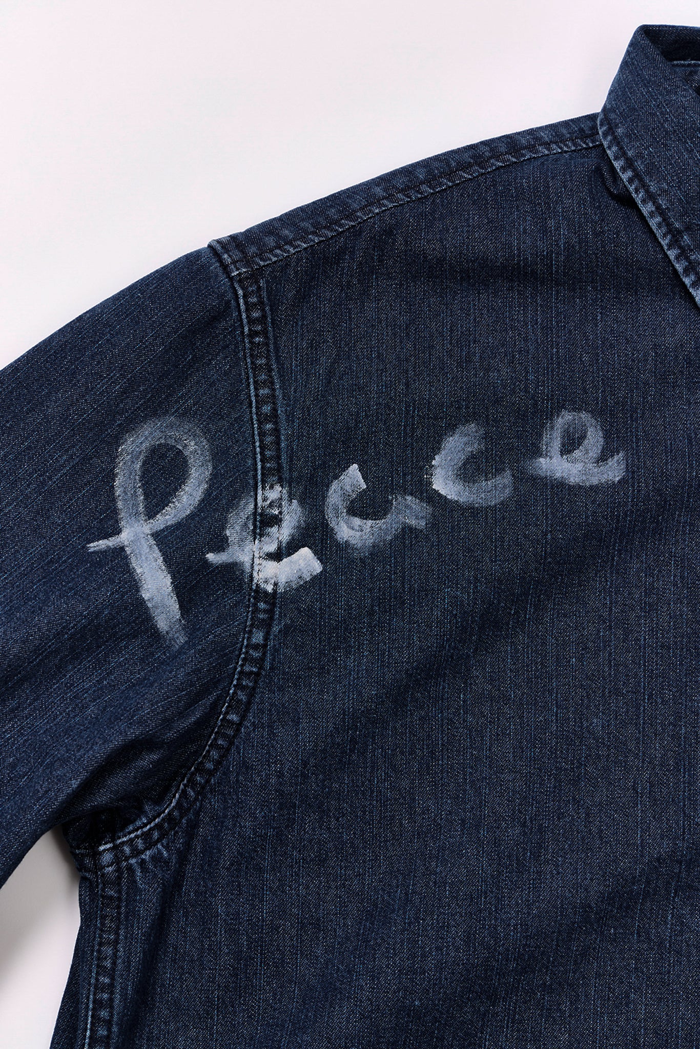 【先行予約商品】"10oz DENIM" CPOシャツ -Hand Paint-/ALL WE NEED IS PEACE