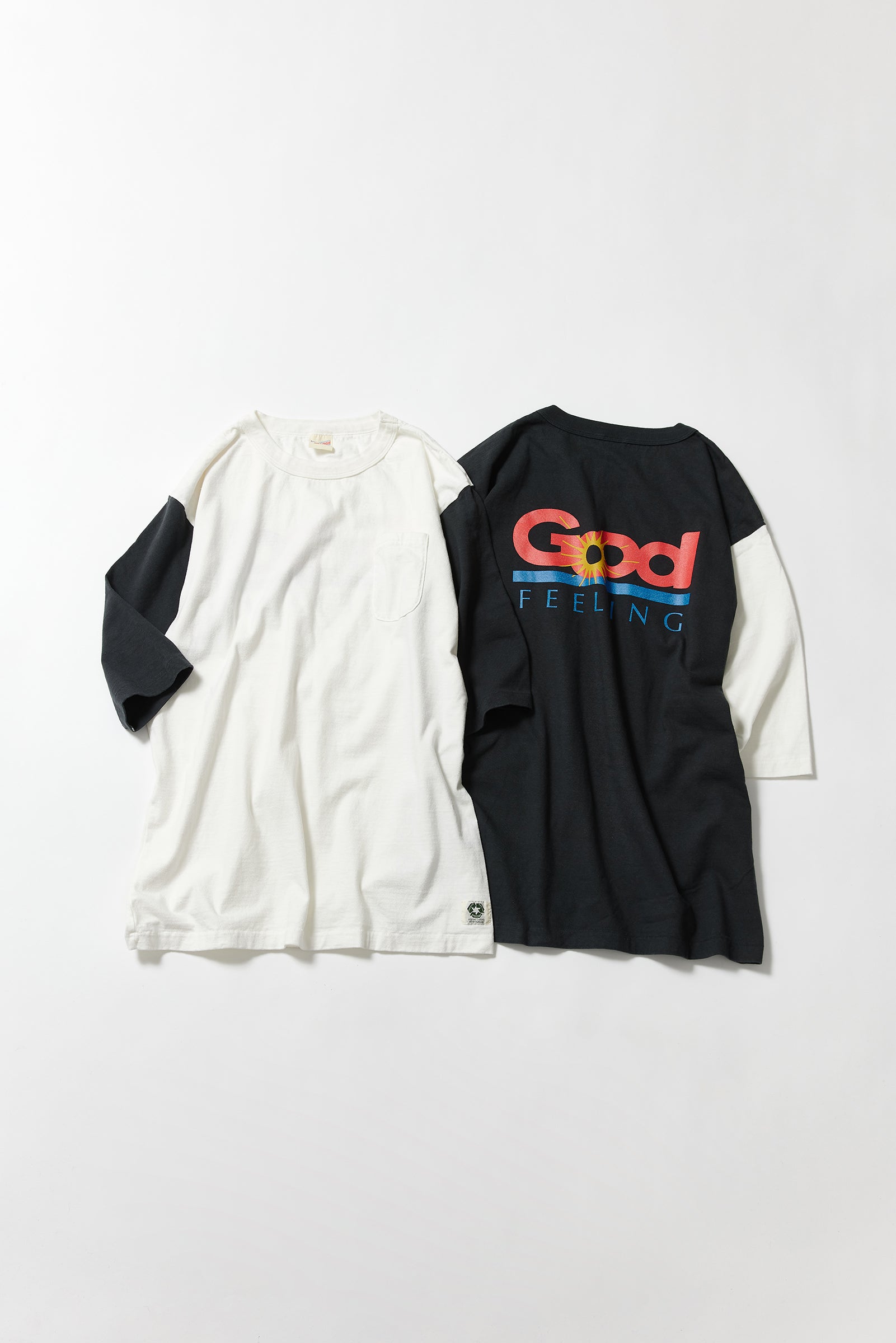 "Good Feeling" ルーズフィットリサイクルコットンTee