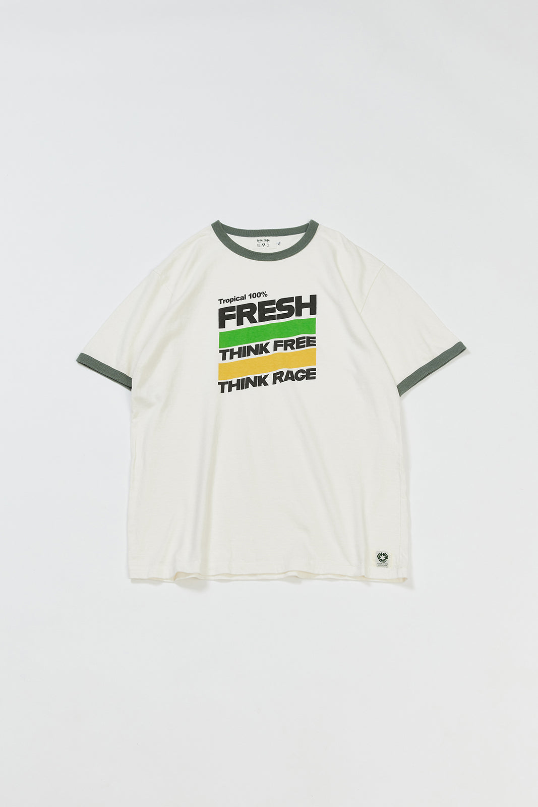 "DRINK" リサイクルコットンリンガーTee