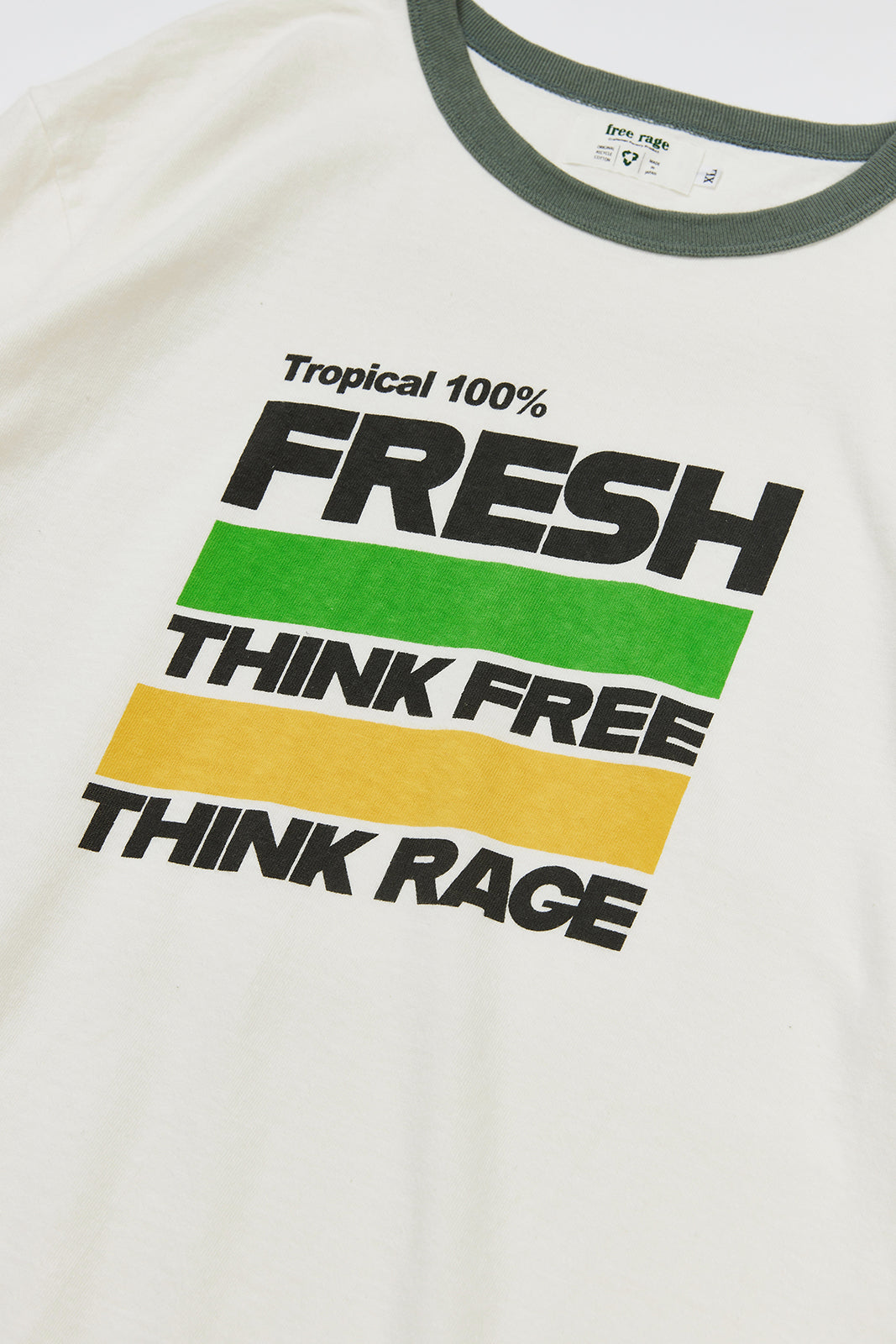 "DRINK" リサイクルコットンリンガーTee
