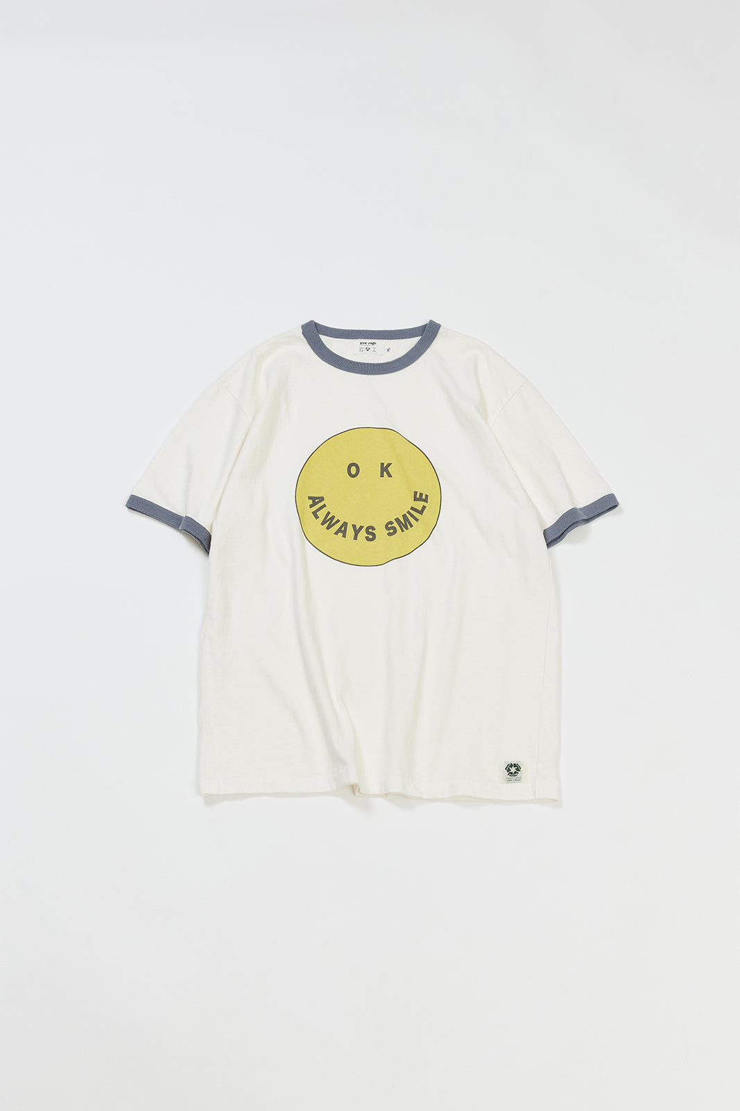 【サンプル】"SMILE" リサイクルコットンリンガーTee