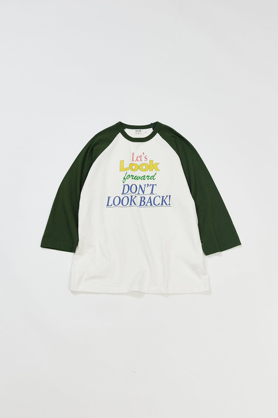 【サンプル】"Look Forward" ラグラン七部袖Tee