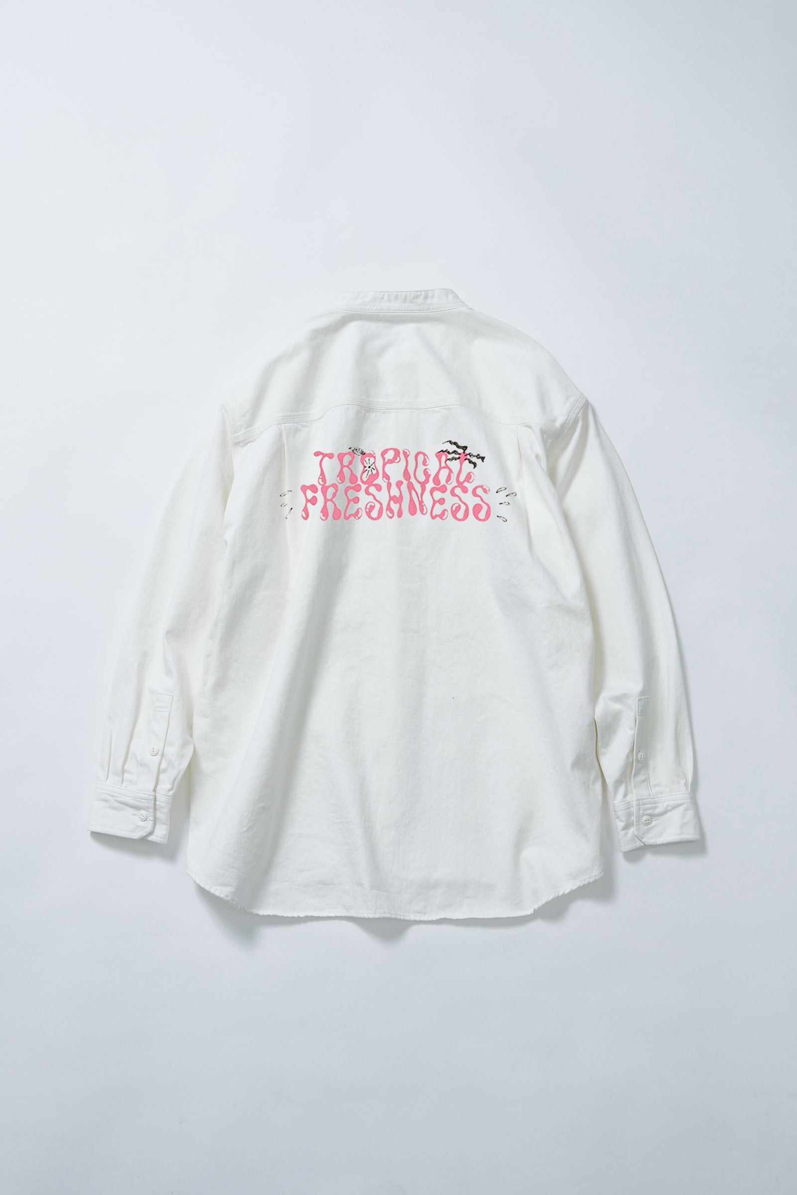 【サンプル】"TROPICAL FRESHNESS" ハンドペイントデニムシャツ