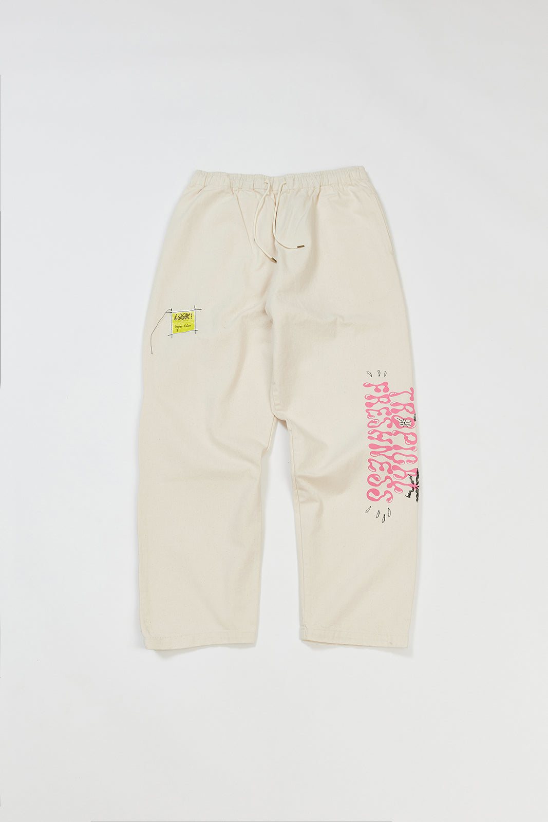 【サンプル】"TROPICAL FRESHNESS" ハンドペイントデニムパンツ