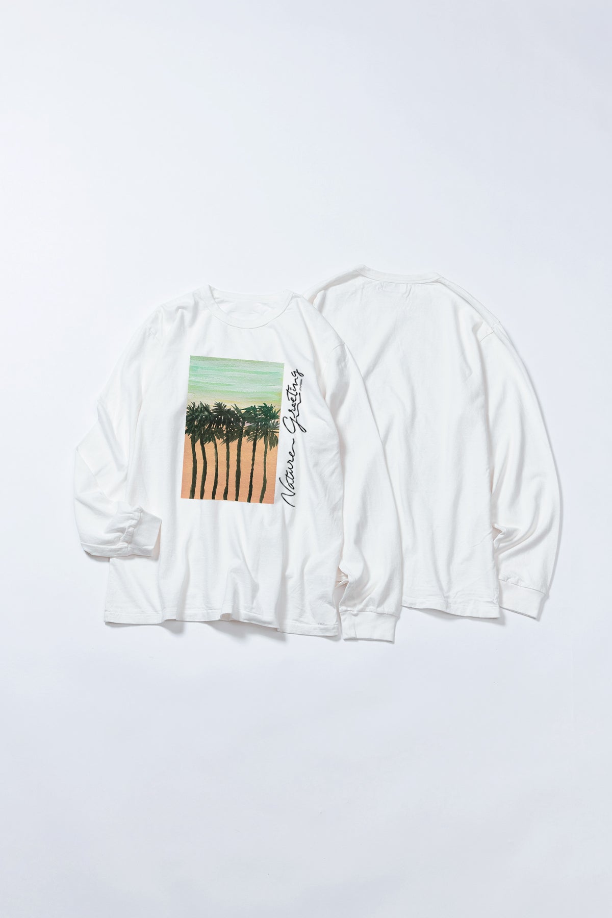 予約商品・"Nature Greeting" 長袖Tシャツ