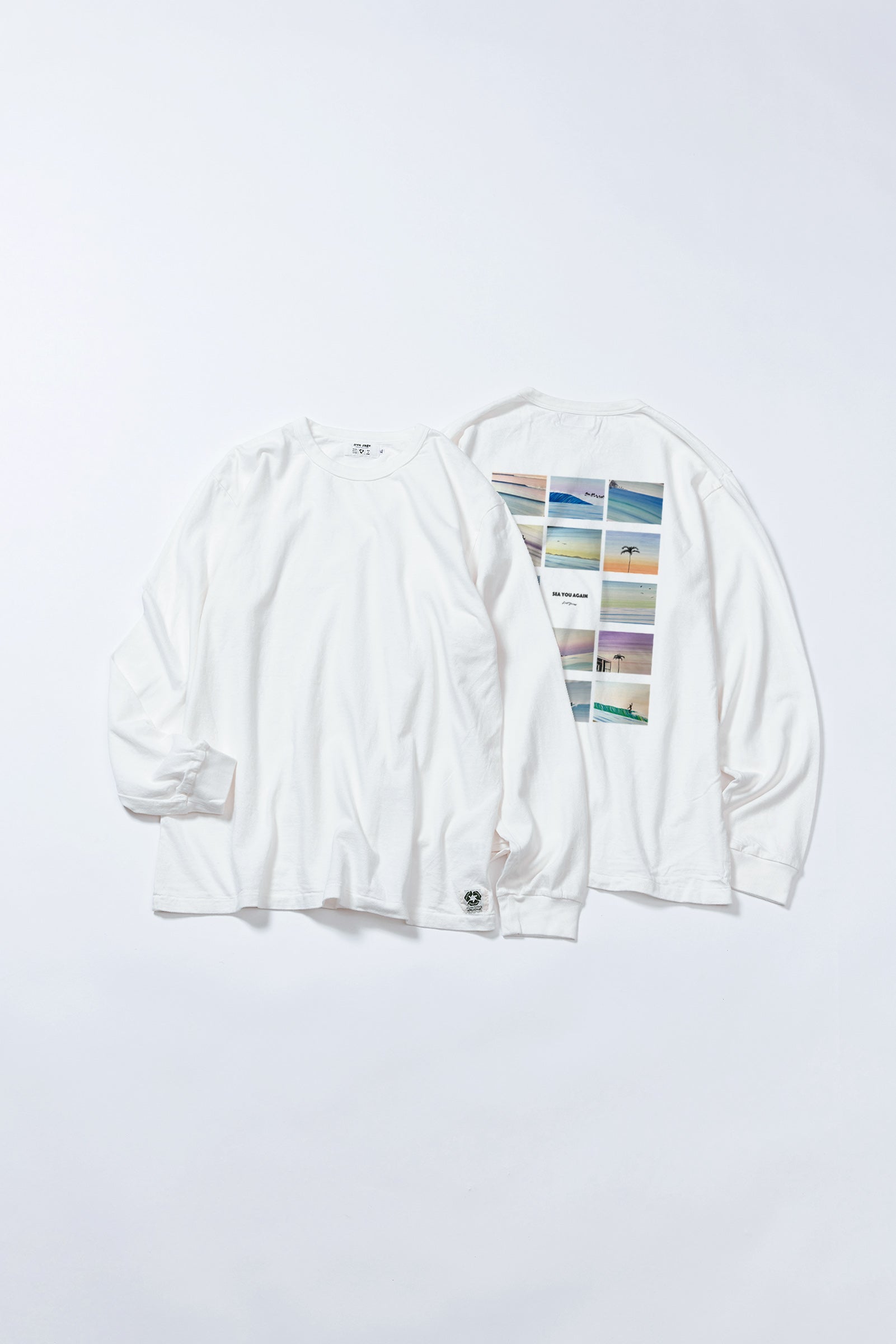 "SEA YOU AGAIN" リサイクルコットンTee (長袖)
