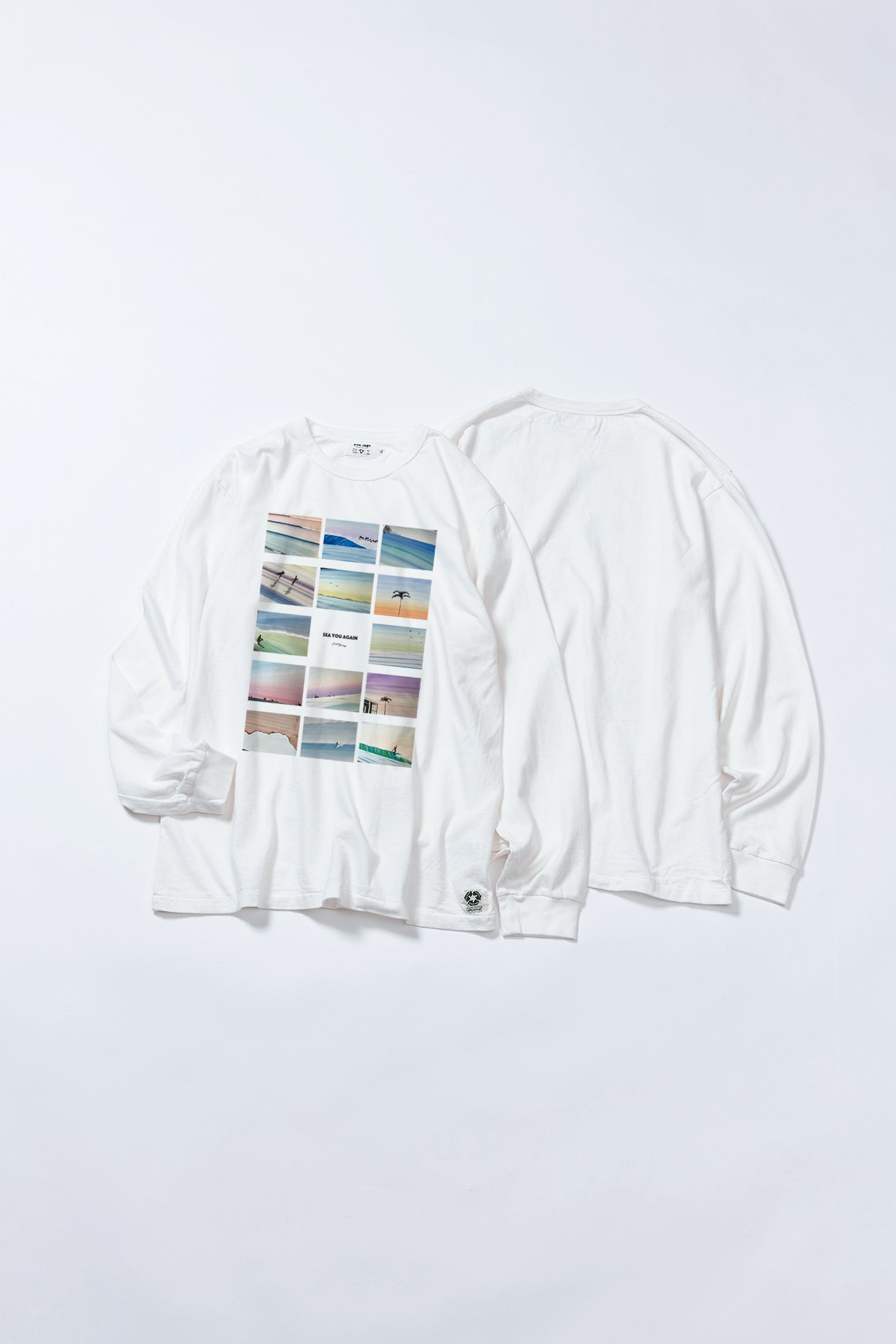"SEA YOU AGAIN" リサイクルコットンTee (長袖)