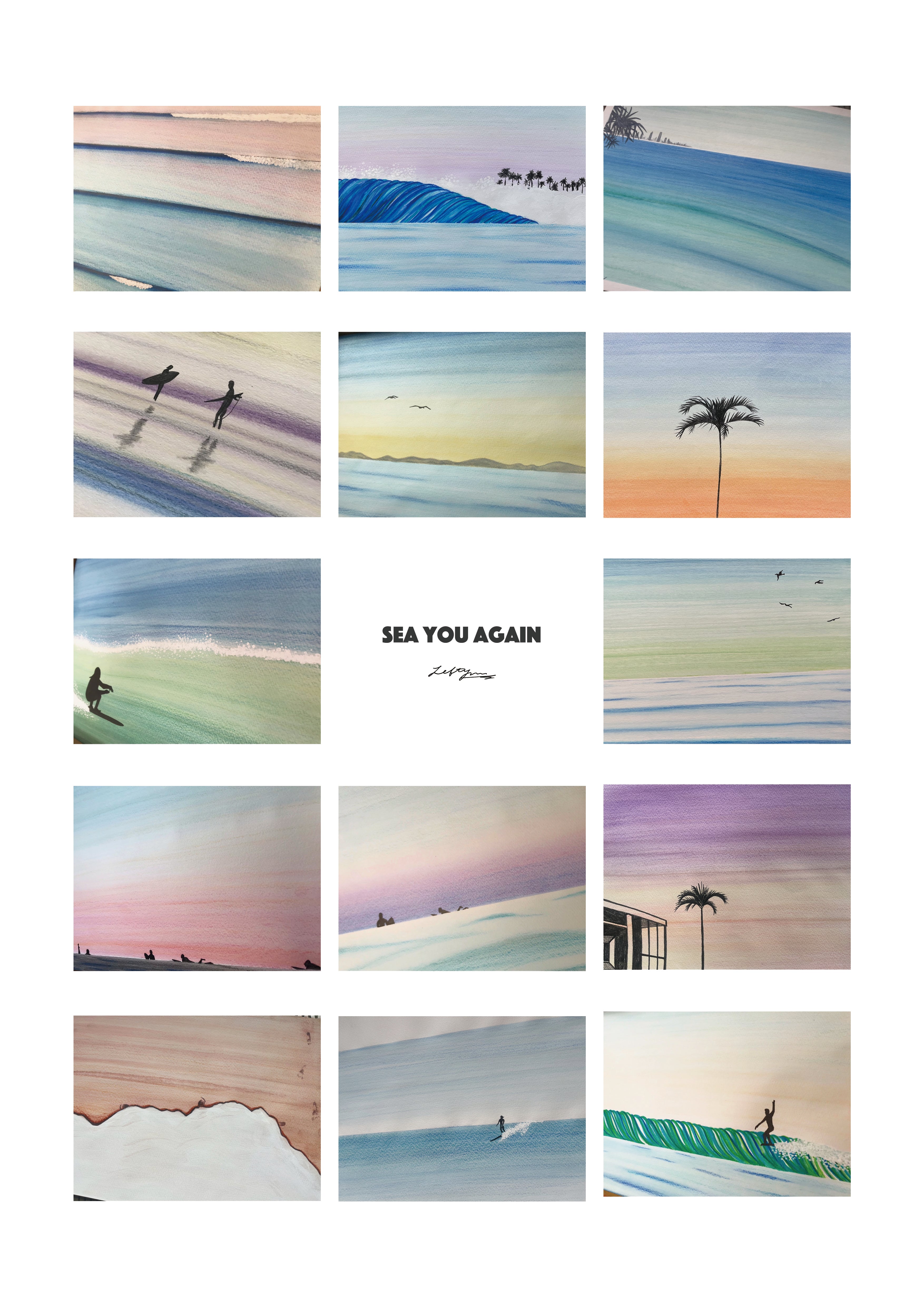 "SEA YOU AGAIN" クラシッククルースウェット