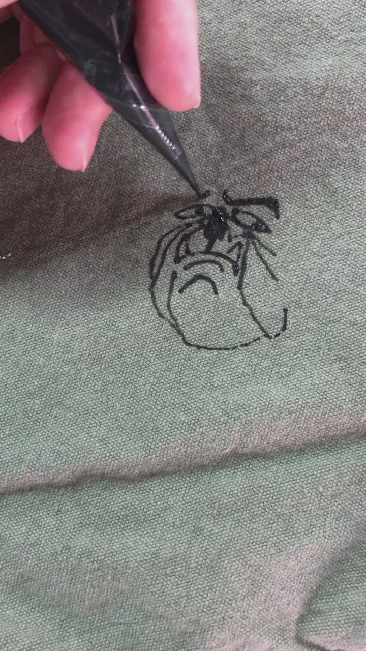 "Doodle" Ruff&Tuff イージーパンツ - Hand Paint -
