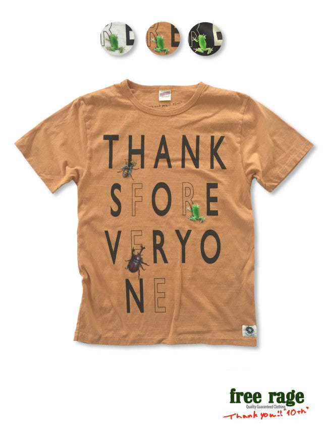 "ハチ&カエル&カブトムシ" 職人Tee