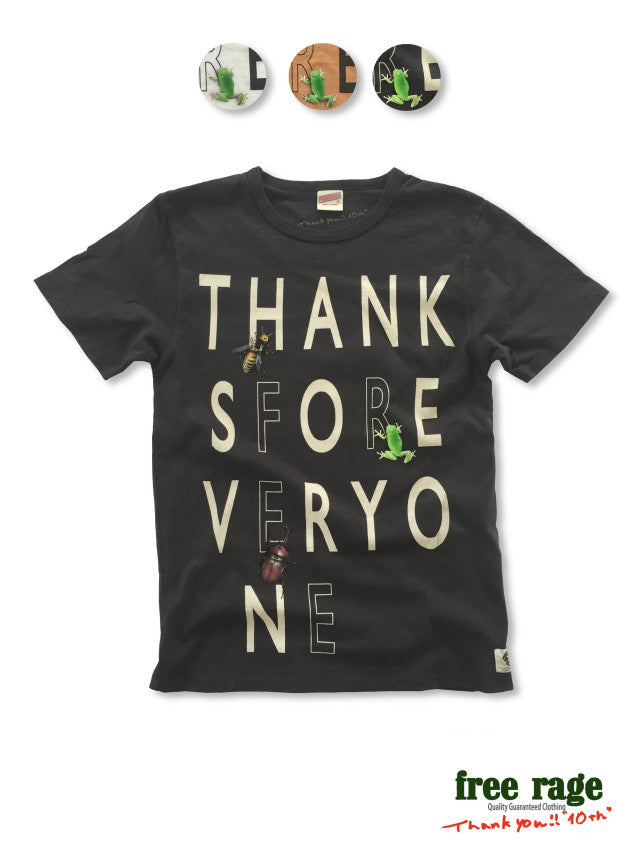 "ハチ&カエル&カブトムシ" 職人Tee