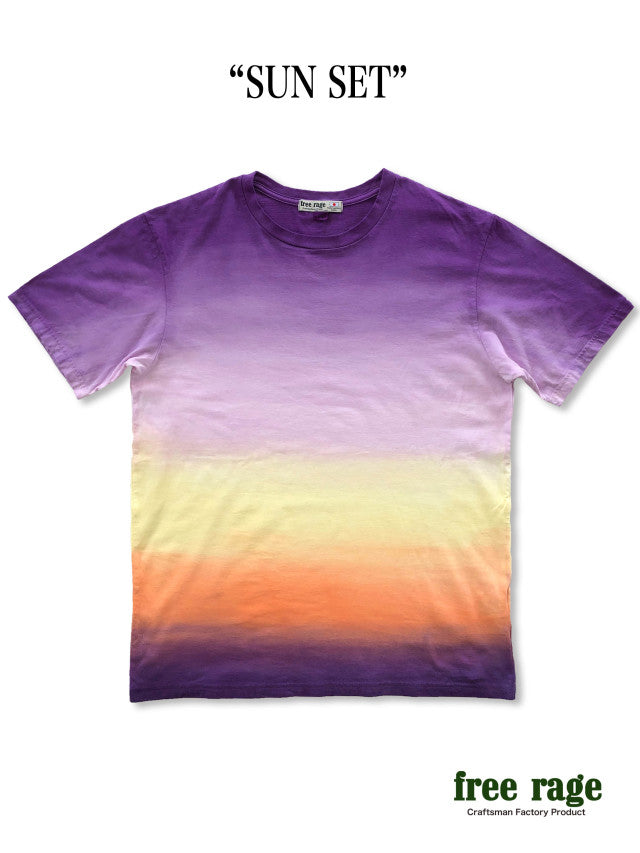 "SUNSET&SUNRISE Dyeing" ソフトコットンTee