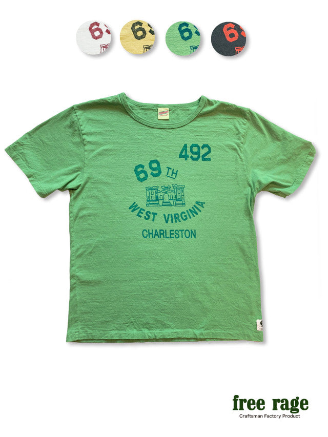 "WEST VIRGINIA" リサイクルコットンTee