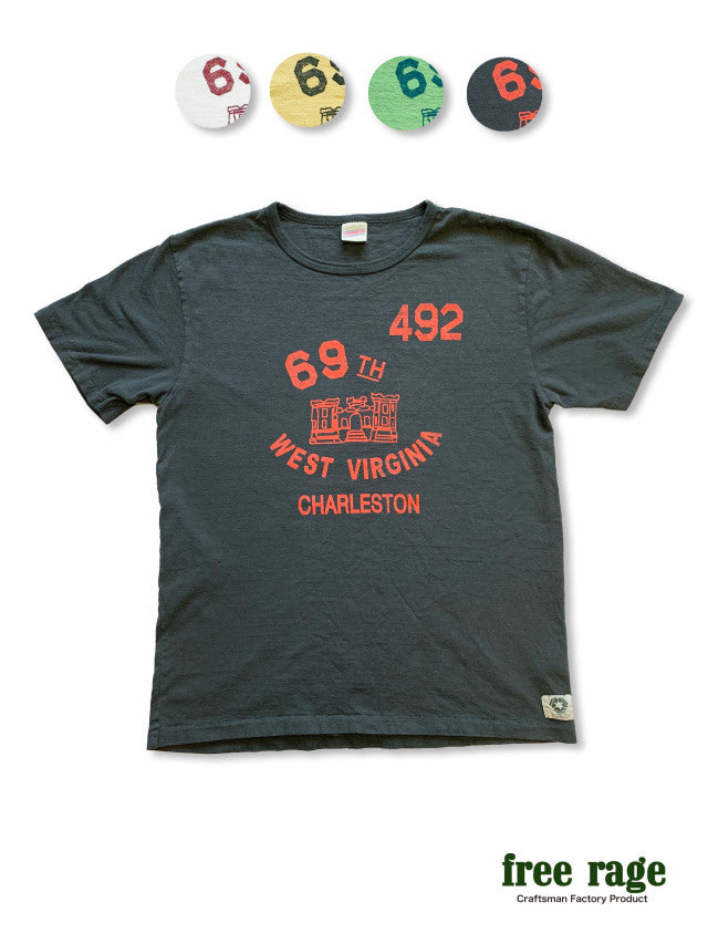 "WEST VIRGINIA" リサイクルコットンTee