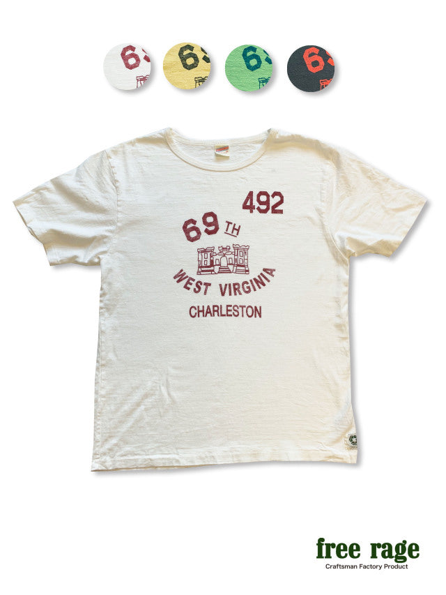 "WEST VIRGINIA" リサイクルコットンTee