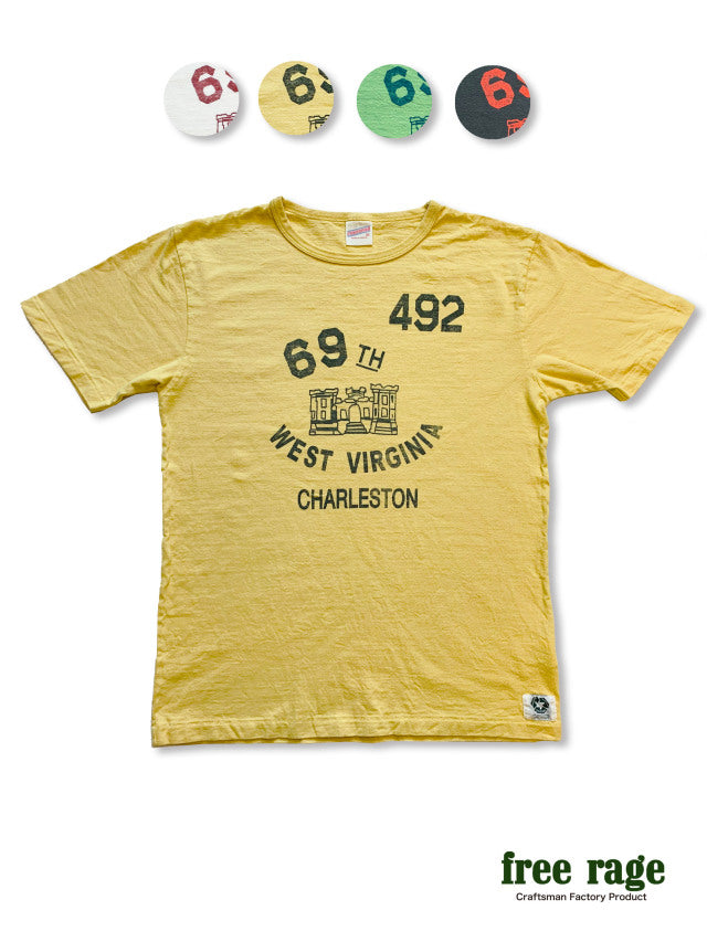 "WEST VIRGINIA" リサイクルコットンTee