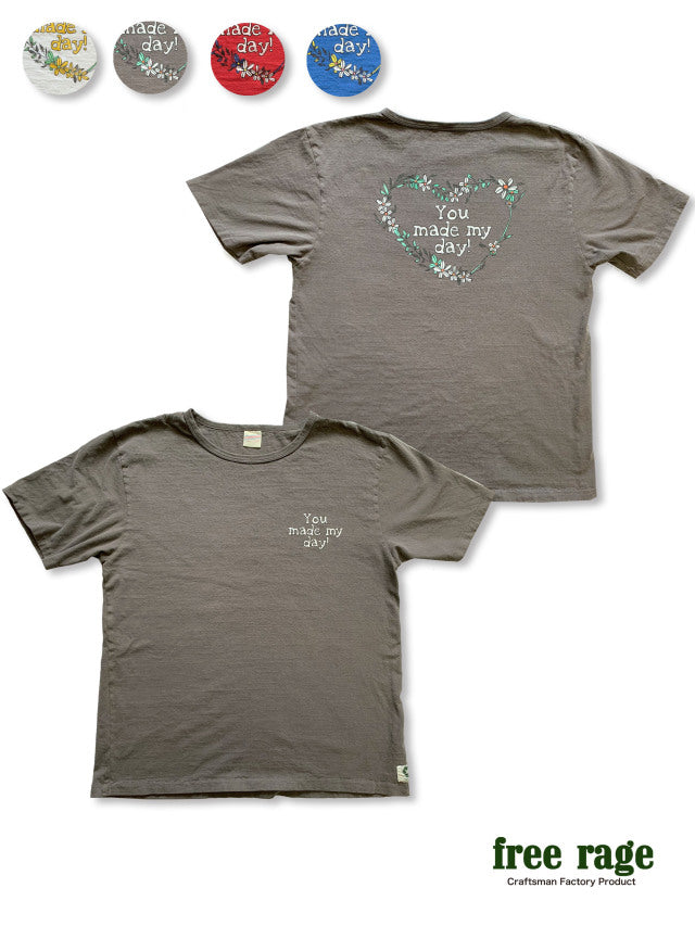 "Flower" リサイクルコットンTee