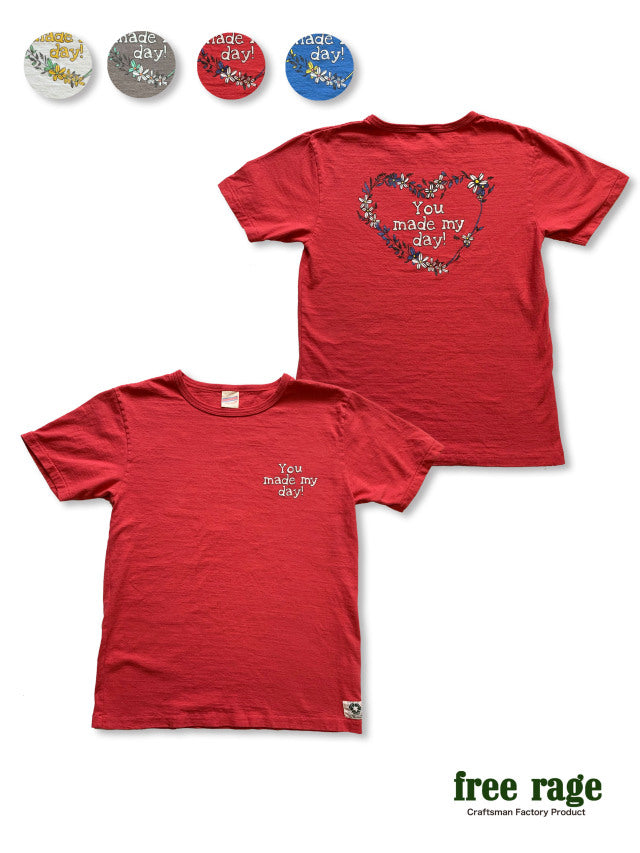 "Flower" リサイクルコットンTee