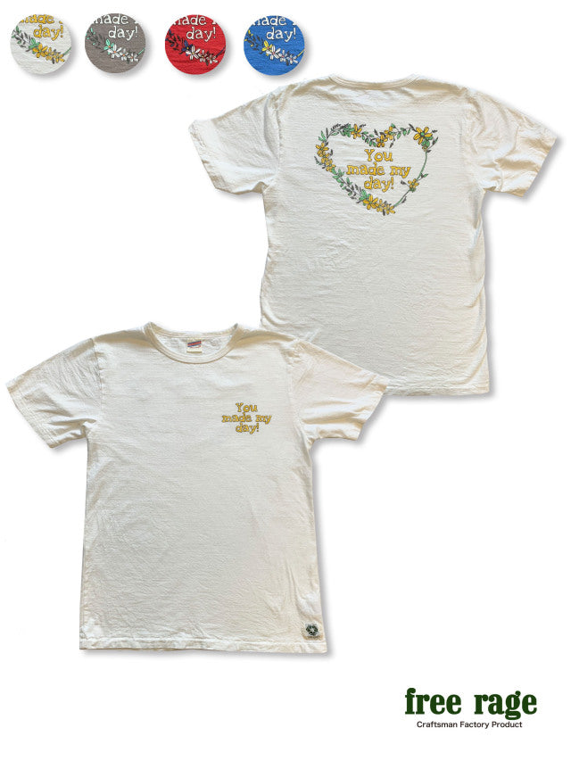 "Flower" リサイクルコットンTee