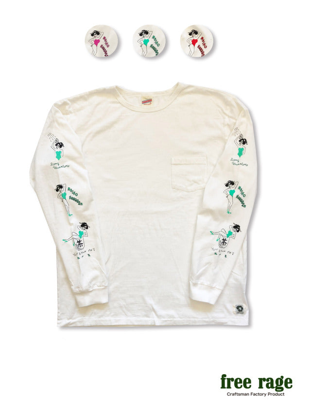 "舞妓" リサイクルコットンロンTee